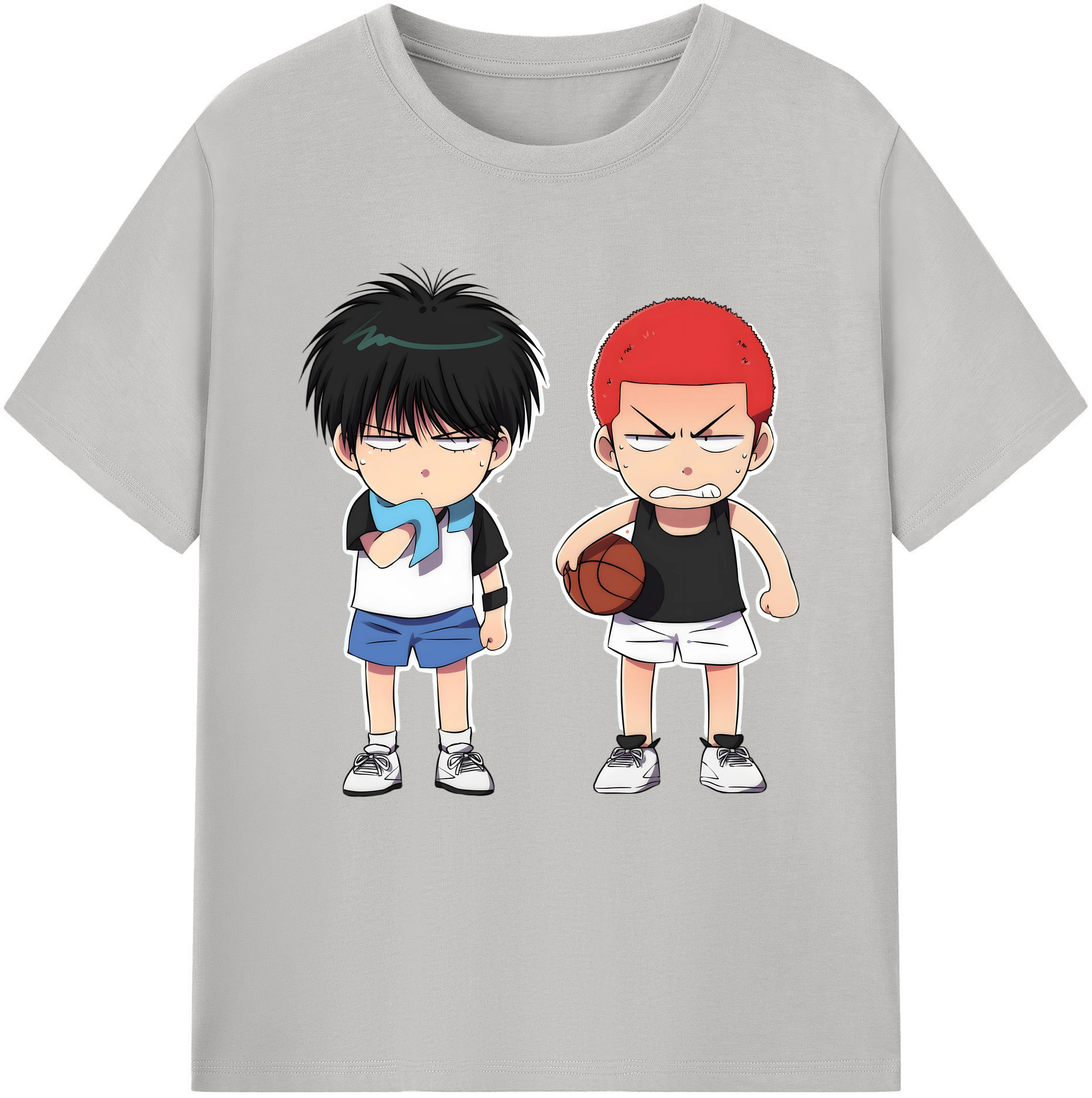 SLAM DUNK／スラムダンク 綿100％半袖Tシャツ（フロントプリント）