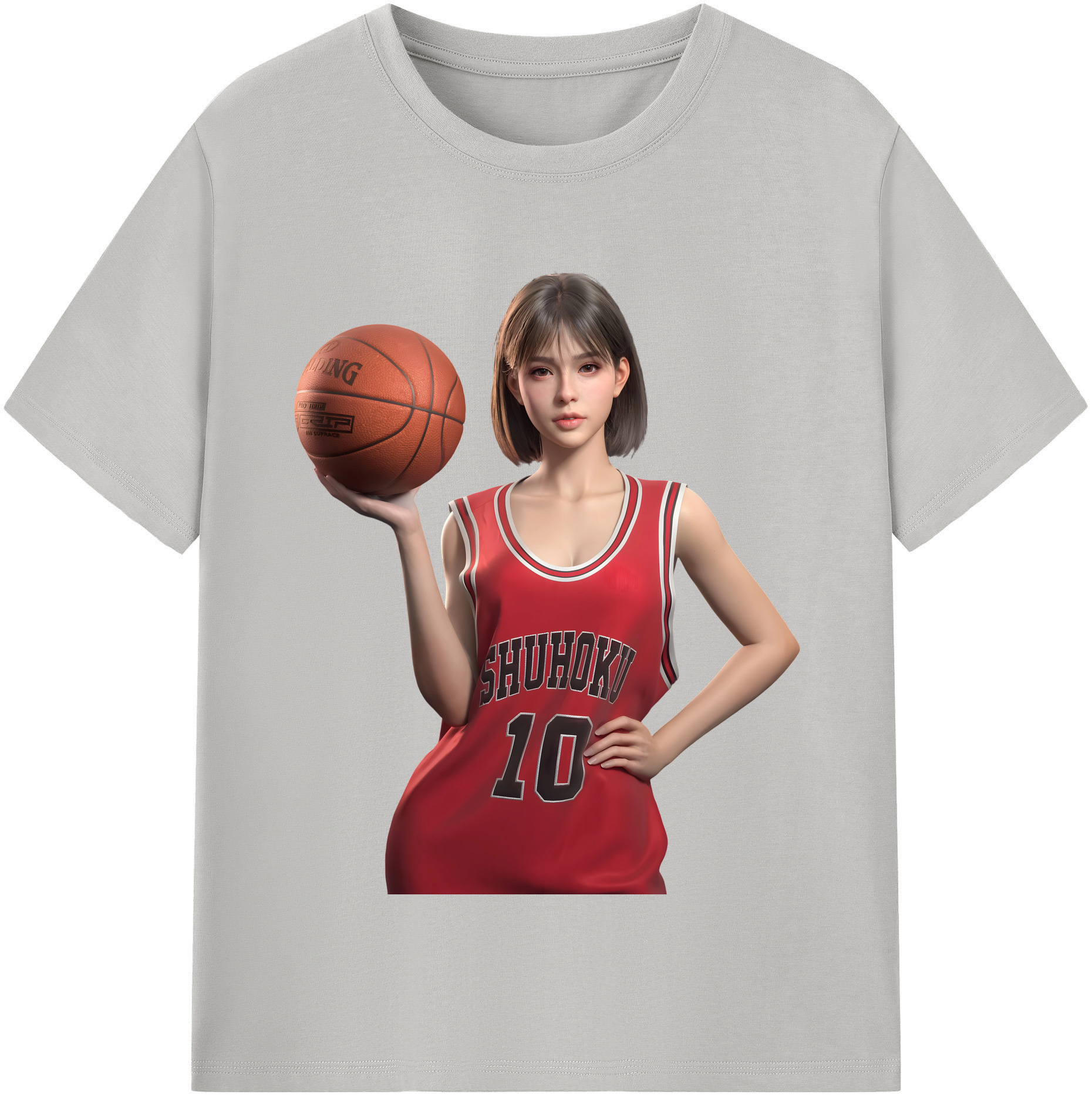 SLAM DUNK／スラムダンク 綿100％半袖Tシャツ（フロントプリント）