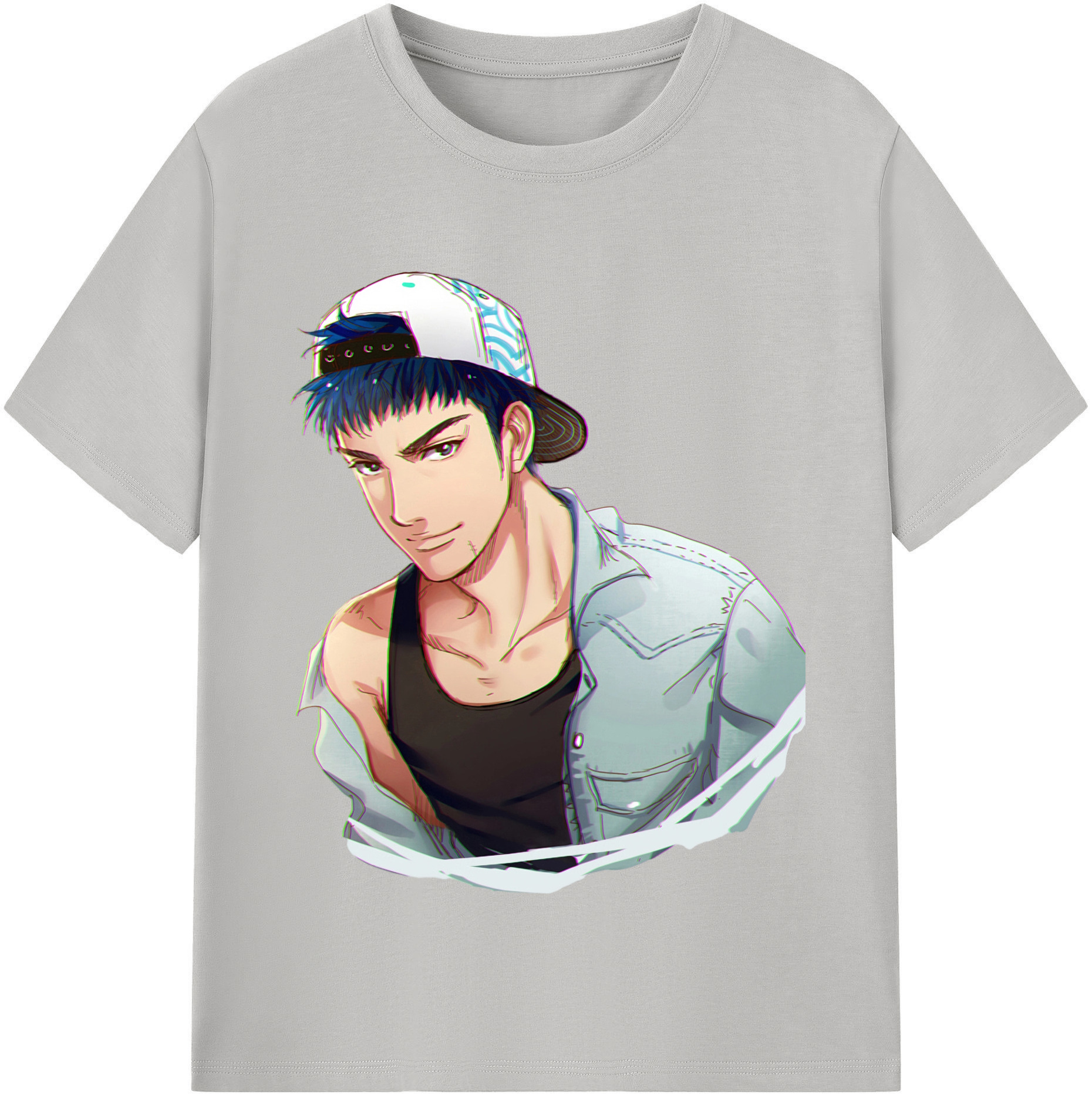 SLAM DUNK／スラムダンク 綿100％半袖Tシャツ（フロントプリント）