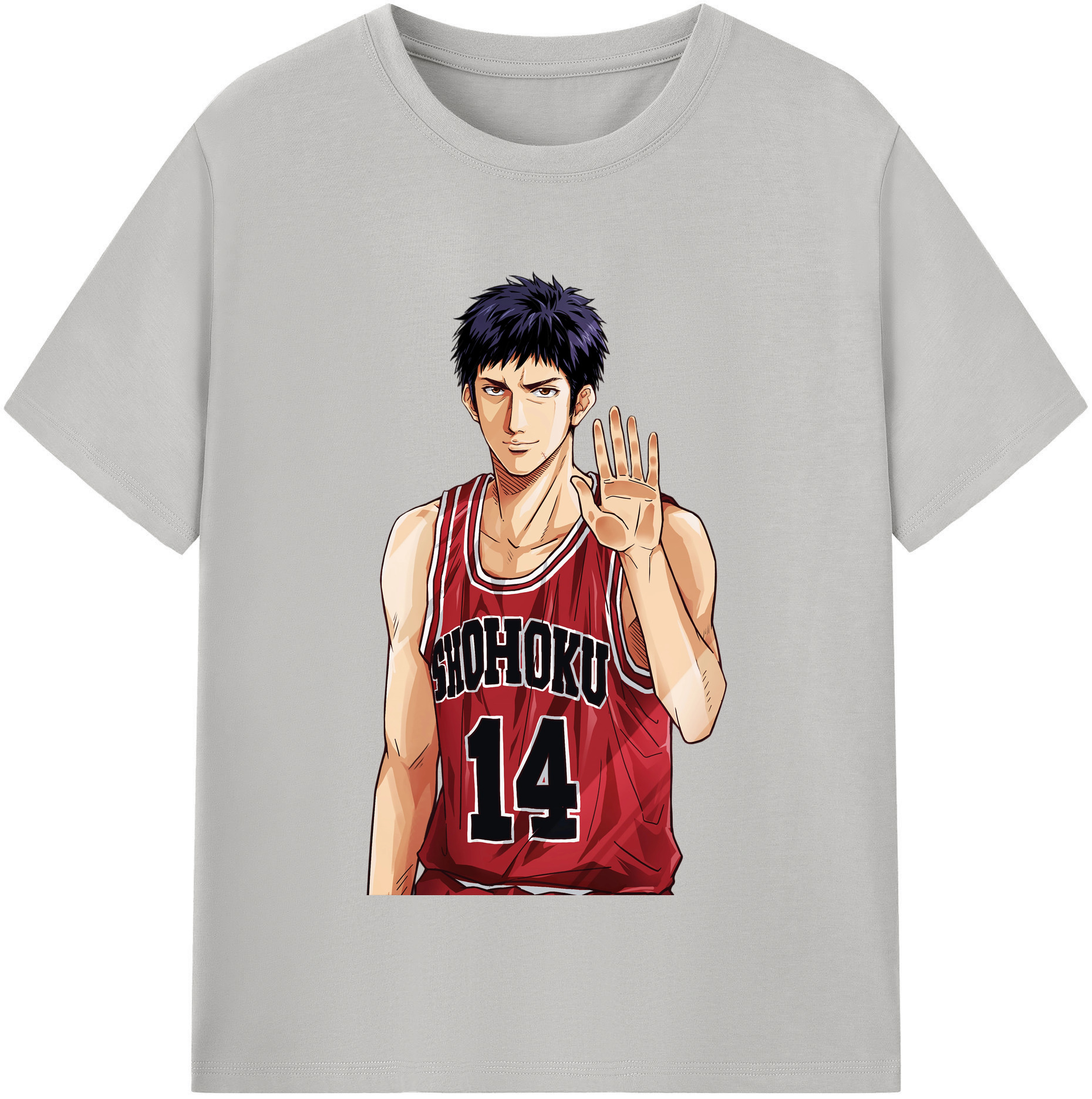 SLAM DUNK／スラムダンク 綿100％半袖Tシャツ（フロントプリント）