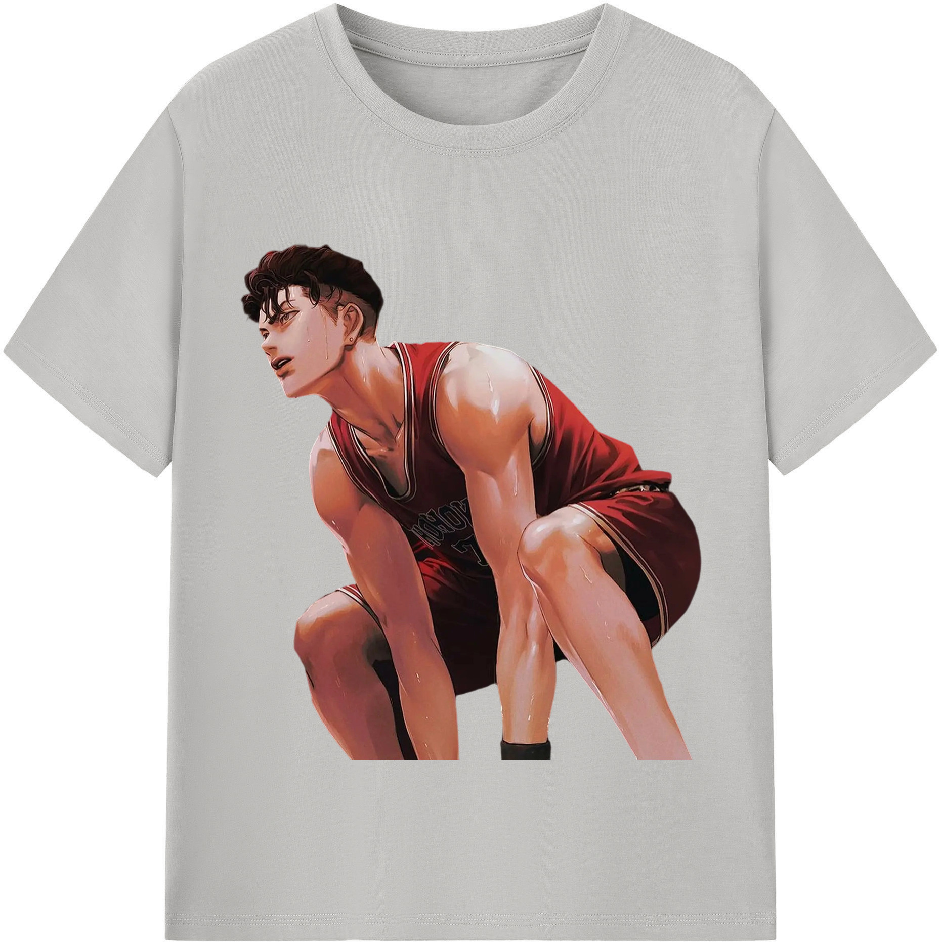 SLAM DUNK／スラムダンク 綿100％半袖Tシャツ（フロントプリント）