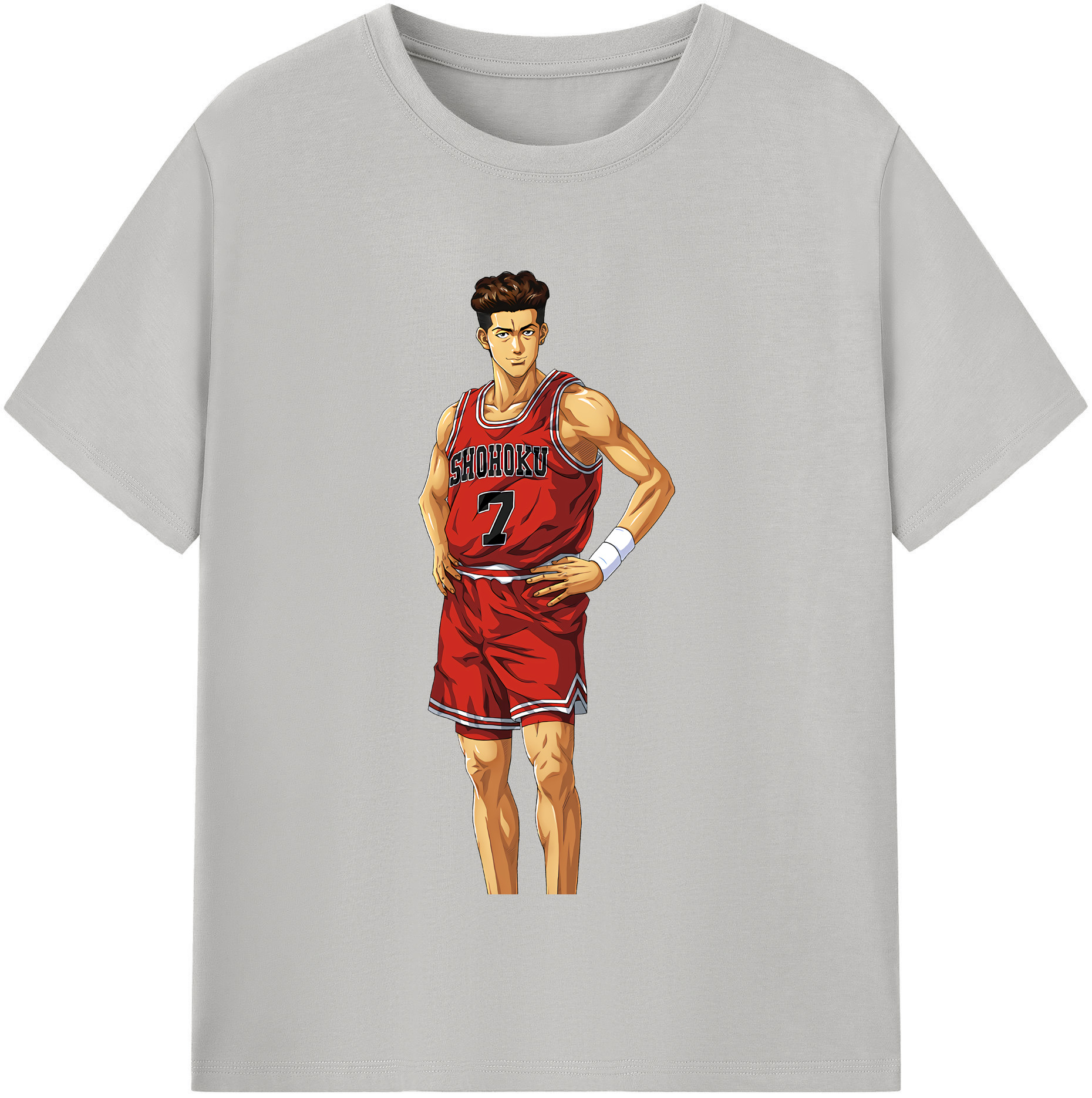 SLAM DUNK／スラムダンク 綿100％半袖Tシャツ（フロントプリント）