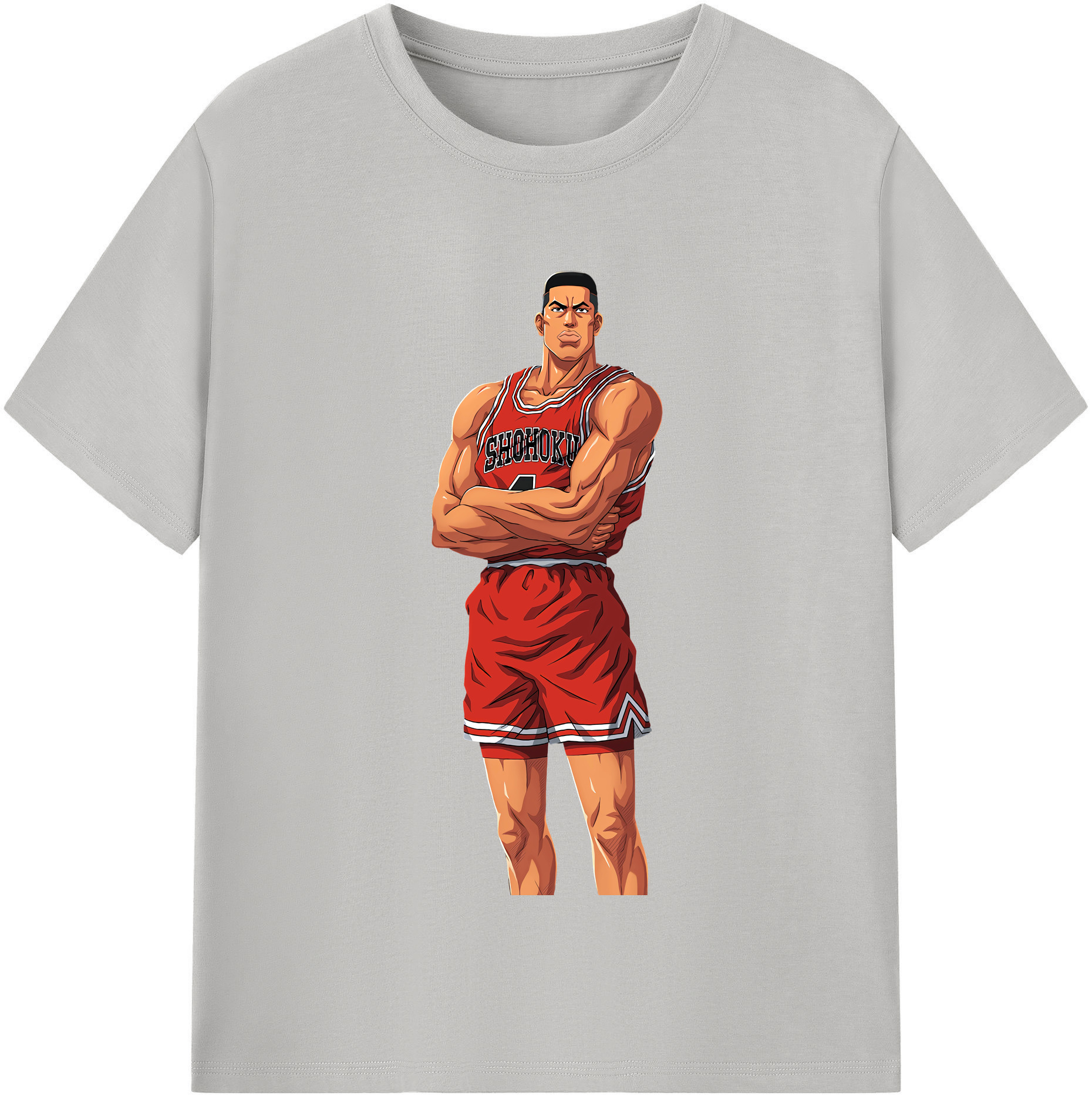 SLAM DUNK／スラムダンク 綿100％半袖Tシャツ（フロントプリント）