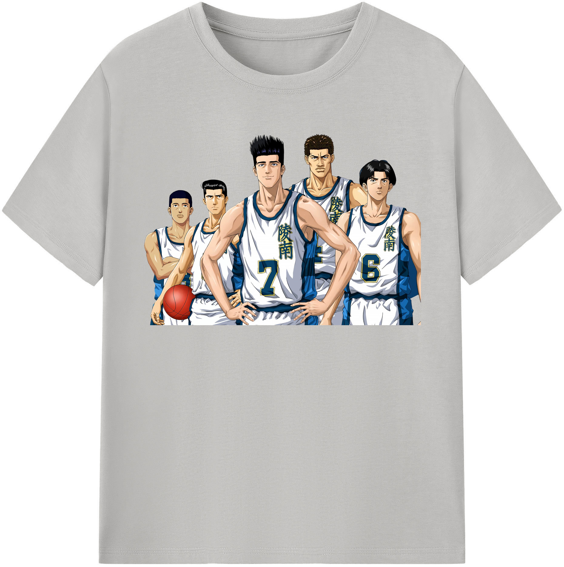 SLAM DUNK／スラムダンク 綿100％半袖Tシャツ（フロントプリント）