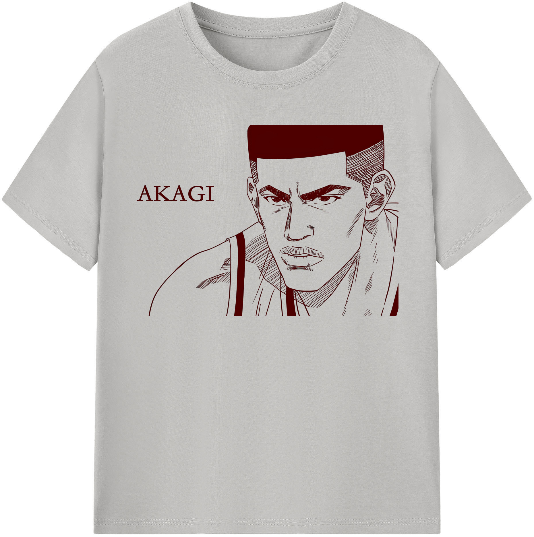 SLAM DUNK／スラムダンク 綿100％半袖Tシャツ（フロントプリント）