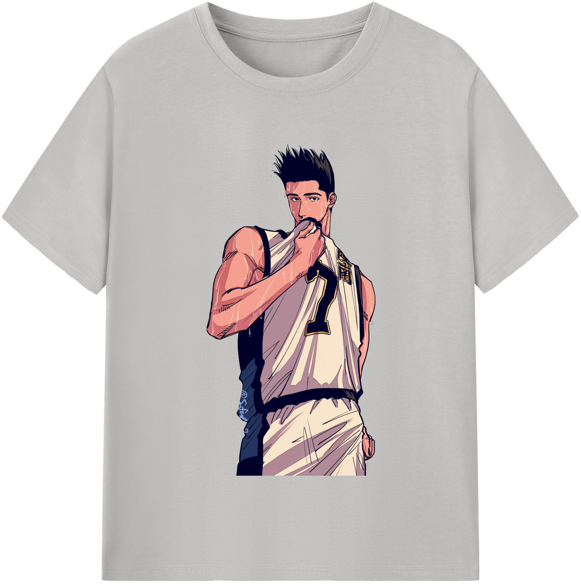 SLAM DUNK／スラムダンク 綿100％半袖Tシャツ（フロントプリント）