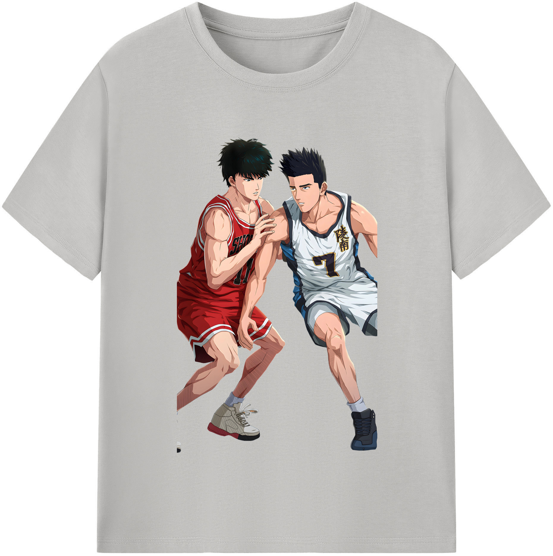 SLAM DUNK／スラムダンク 綿100％半袖Tシャツ（フロントプリント）