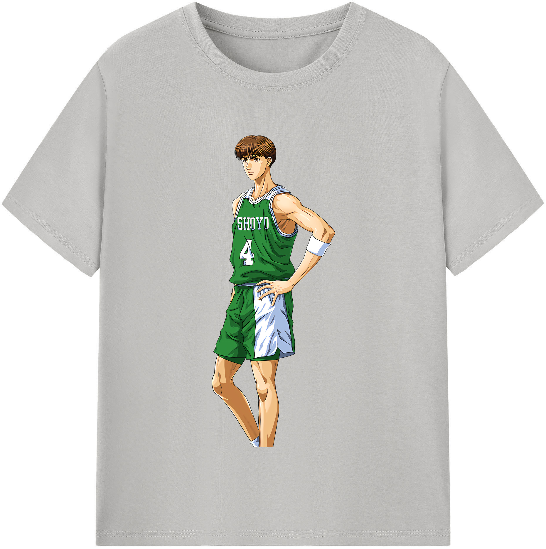 SLAM DUNK／スラムダンク 綿100％半袖Tシャツ（フロントプリント）
