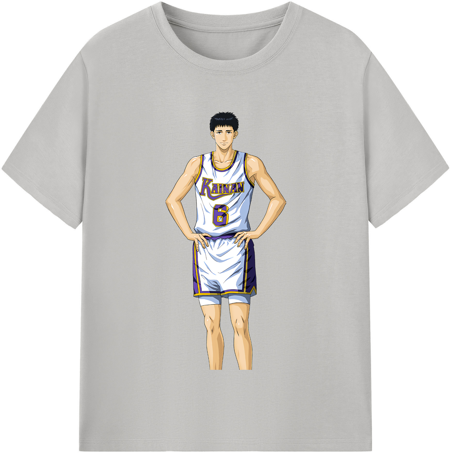 SLAM DUNK／スラムダンク 綿100％半袖Tシャツ（フロントプリント）
