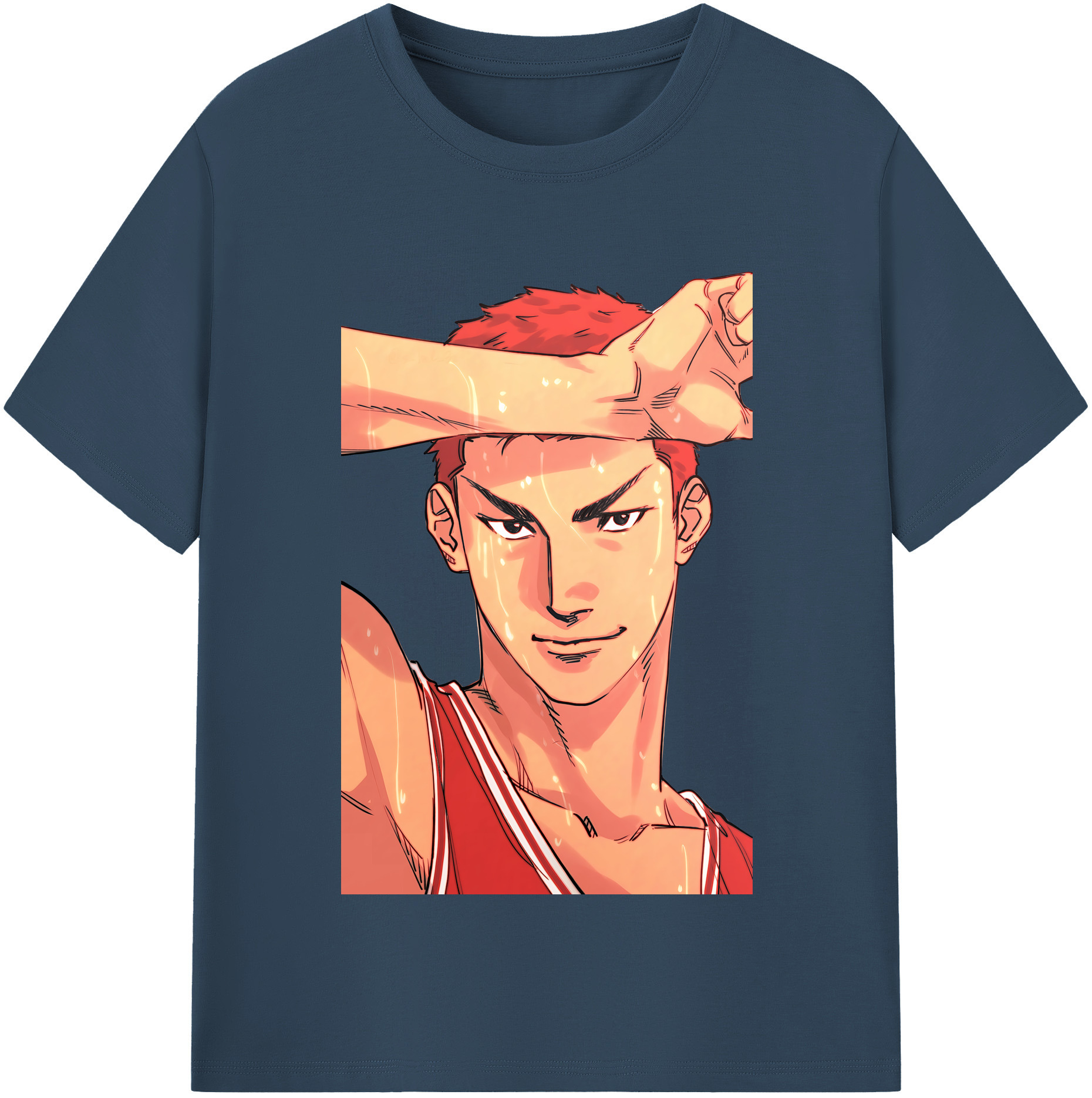 SLAM DUNK／スラムダンク 綿100％半袖Tシャツ（フロントプリント）