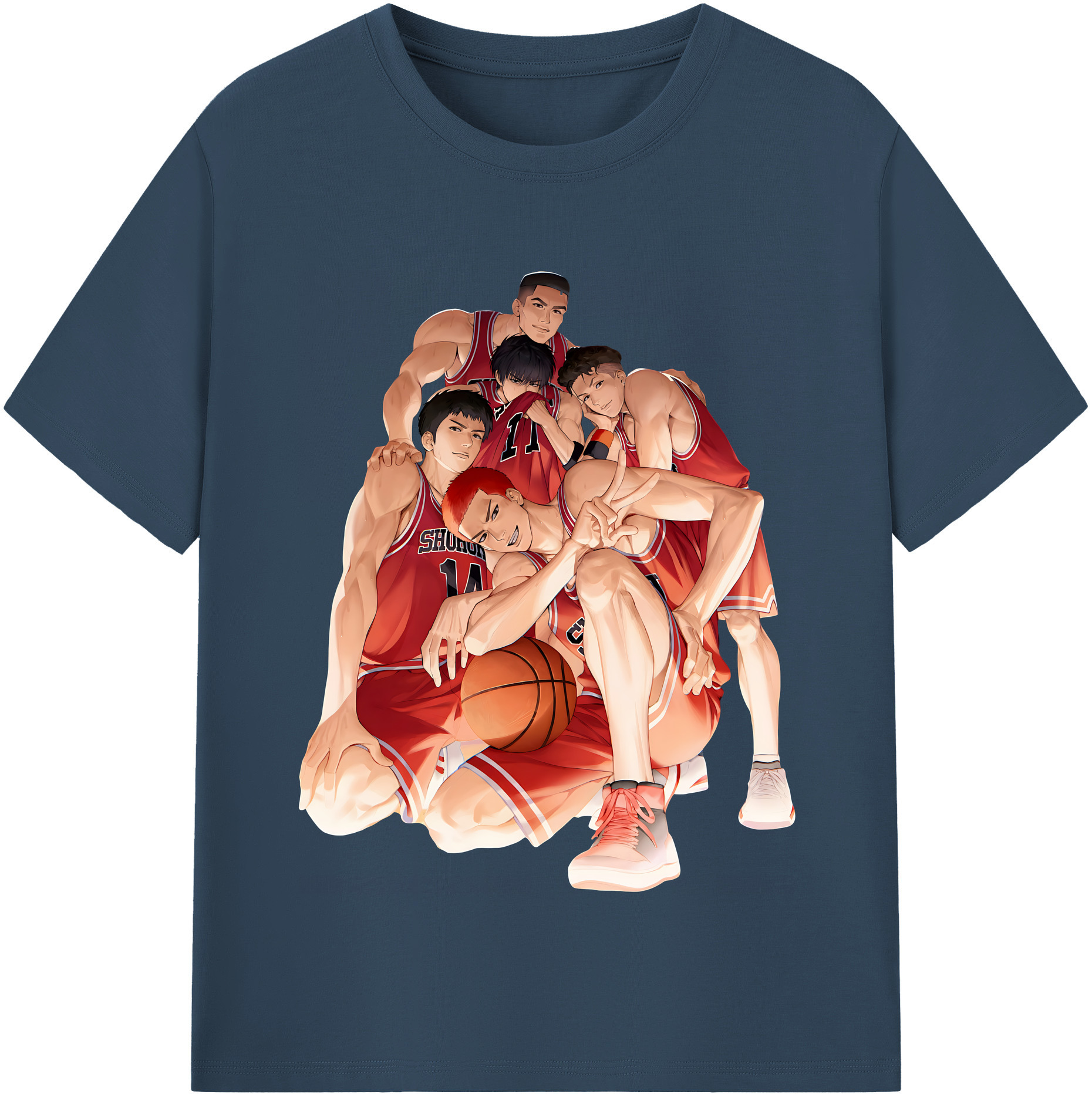 （画像用） SLAM DUNK／スラムダンク 綿100％半袖Tシャツ（フロントプリント）