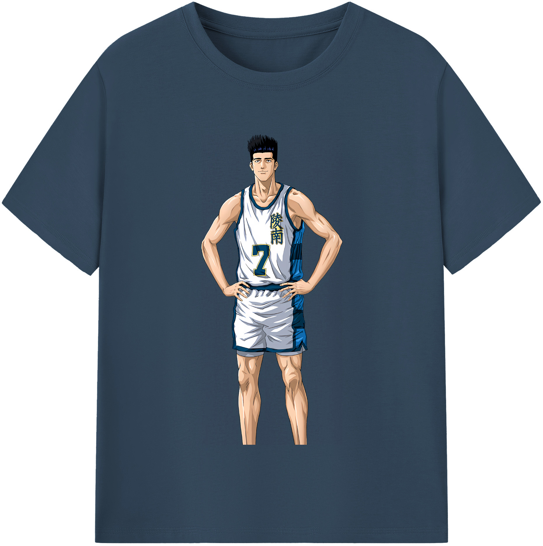 SLAM DUNK／スラムダンク 綿100％半袖Tシャツ（フロントプリント）