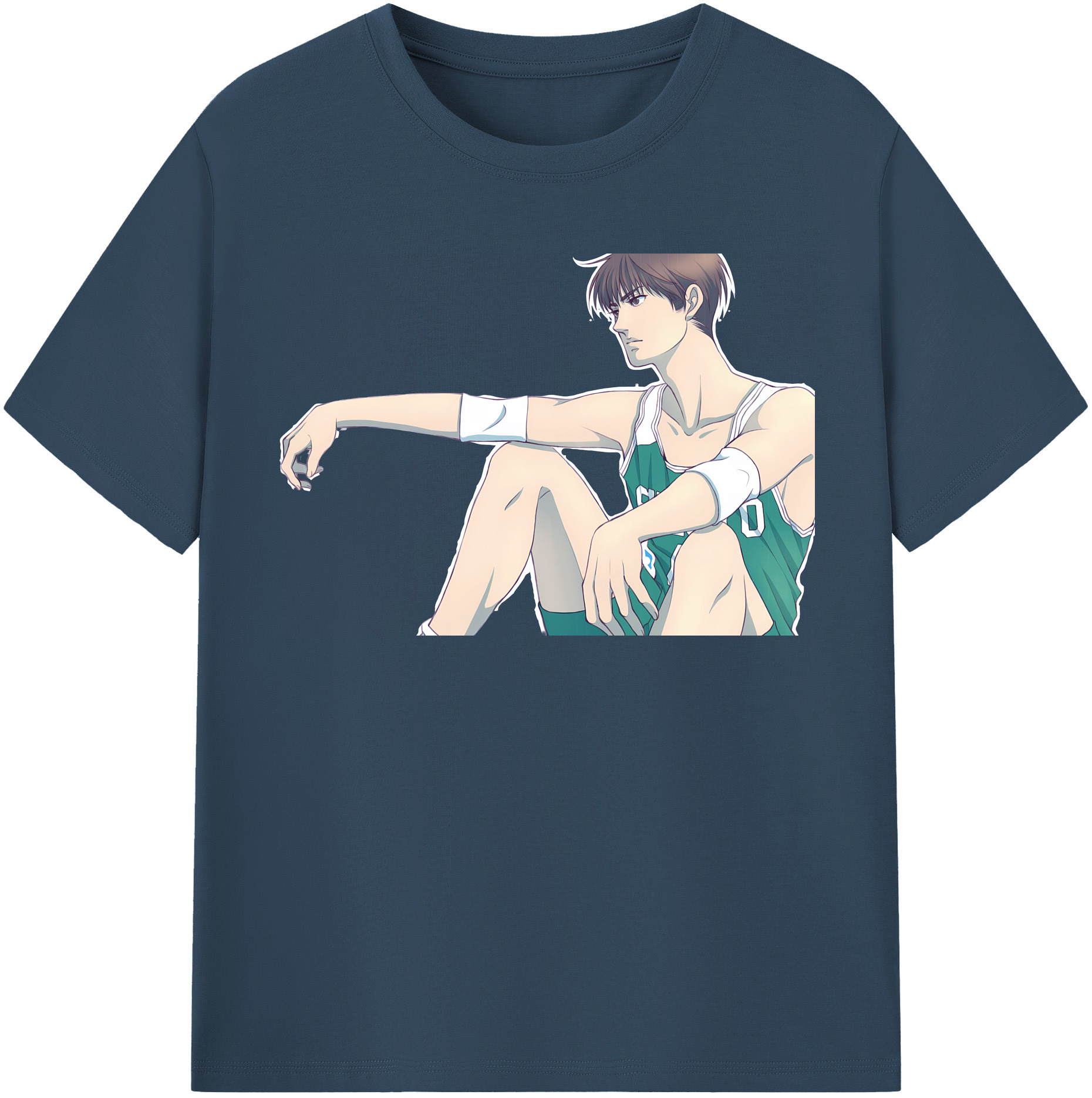 SLAM DUNK／スラムダンク 綿100％半袖Tシャツ（フロントプリント）