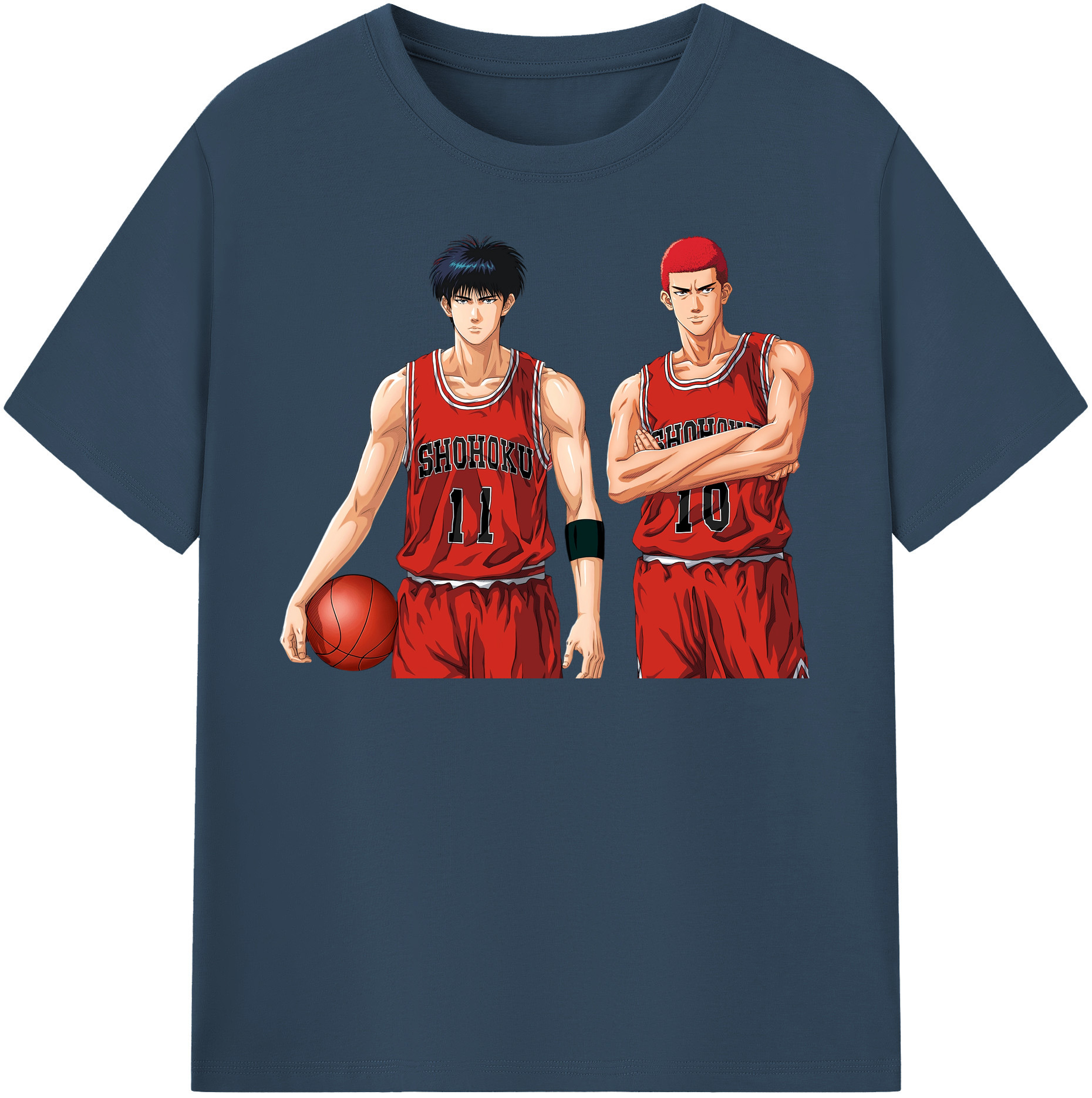 （画像用） SLAM DUNK／スラムダンク 綿100％半袖Tシャツ（フロントプリント）
