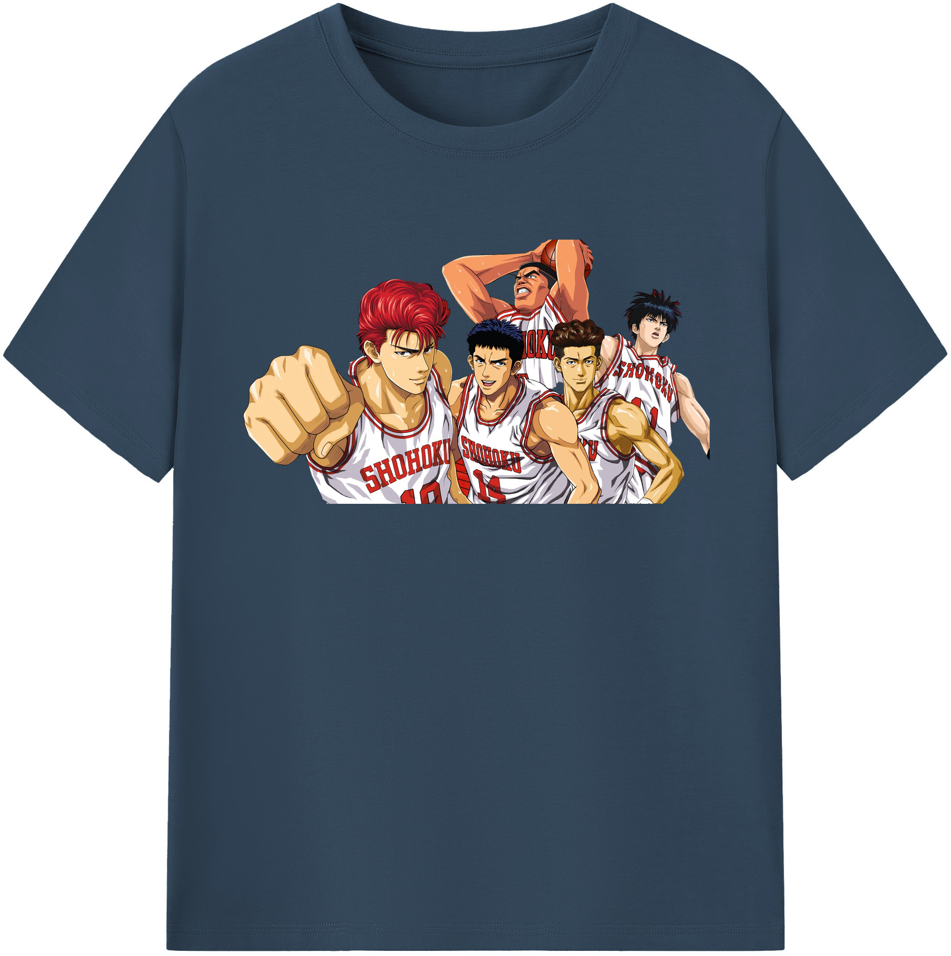 （画像用） SLAM DUNK／スラムダンク 綿100％半袖Tシャツ（フロントプリント）