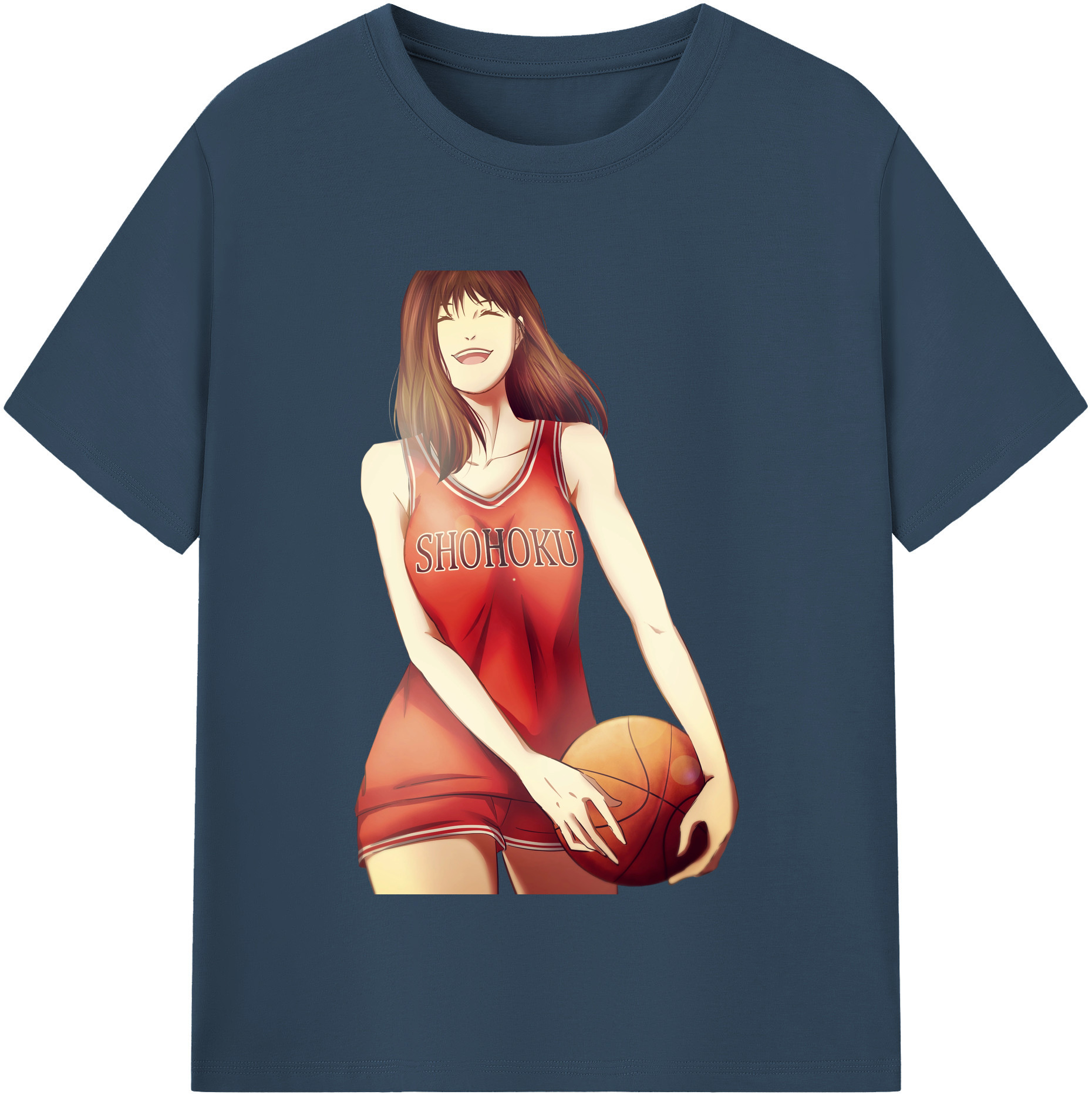 SLAM DUNK／スラムダンク 綿100％半袖Tシャツ（フロントプリント）