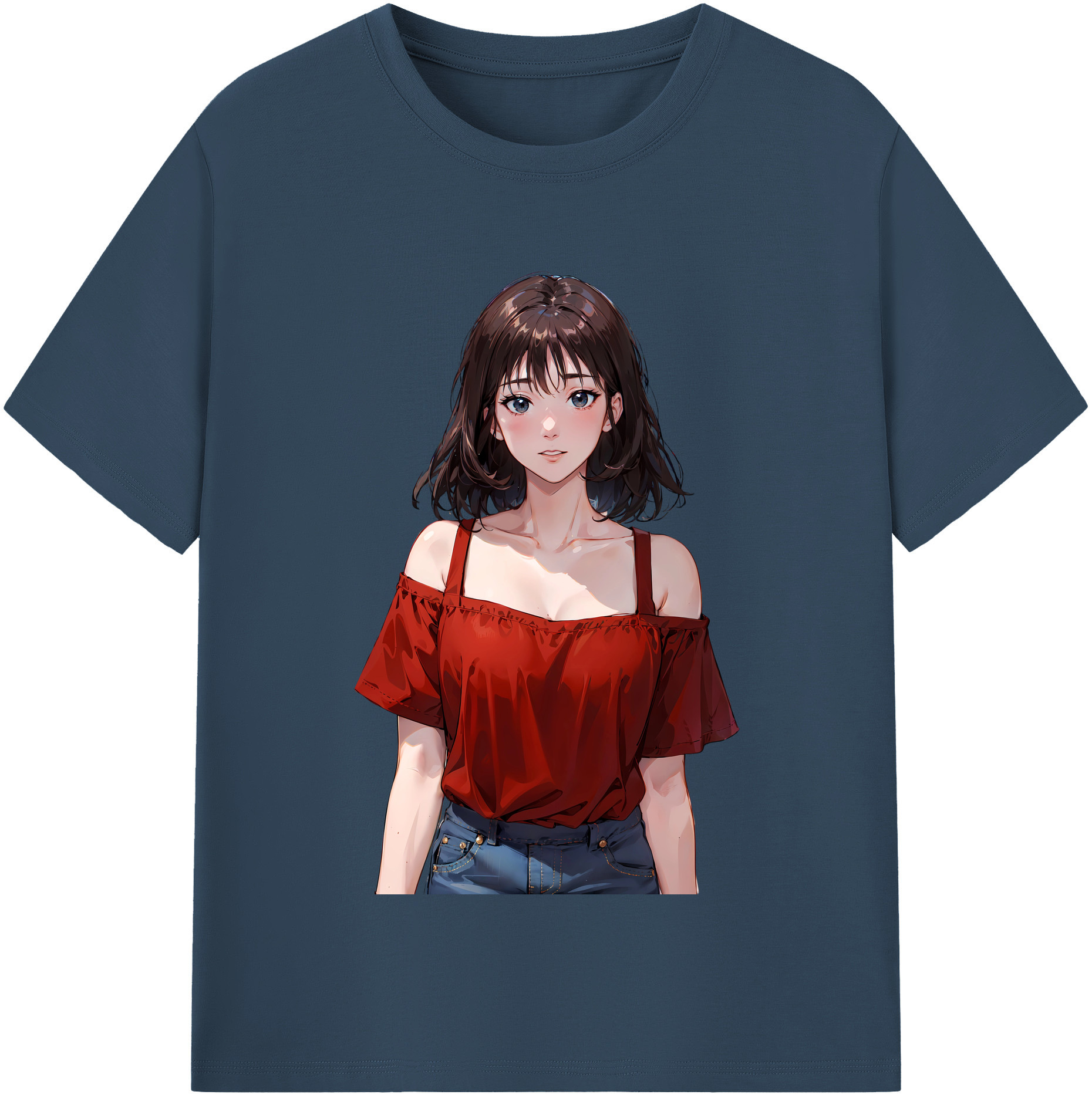SLAM DUNK／スラムダンク 綿100％半袖Tシャツ（フロントプリント）