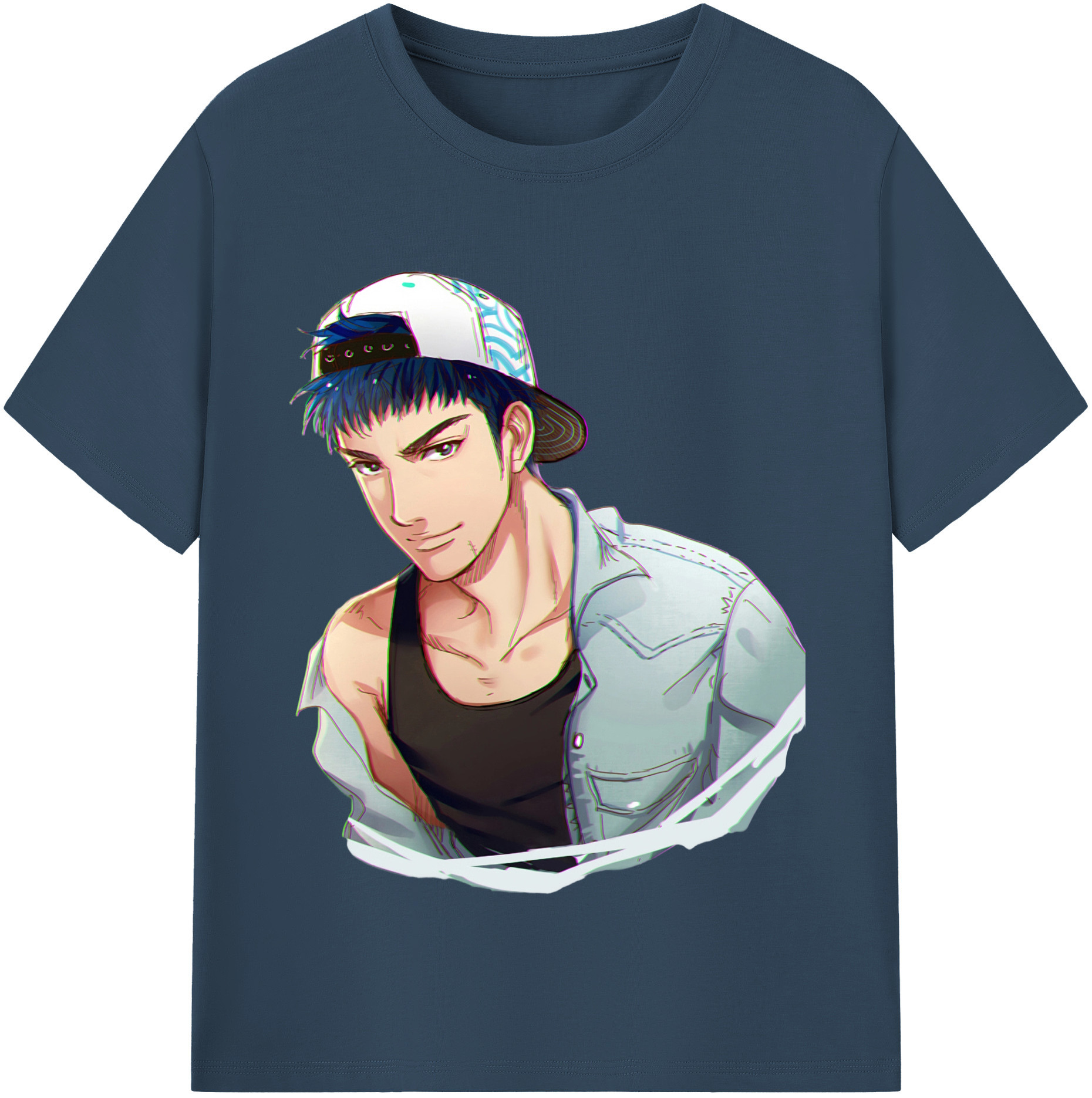 SLAM DUNK／スラムダンク 綿100％半袖Tシャツ（フロントプリント）