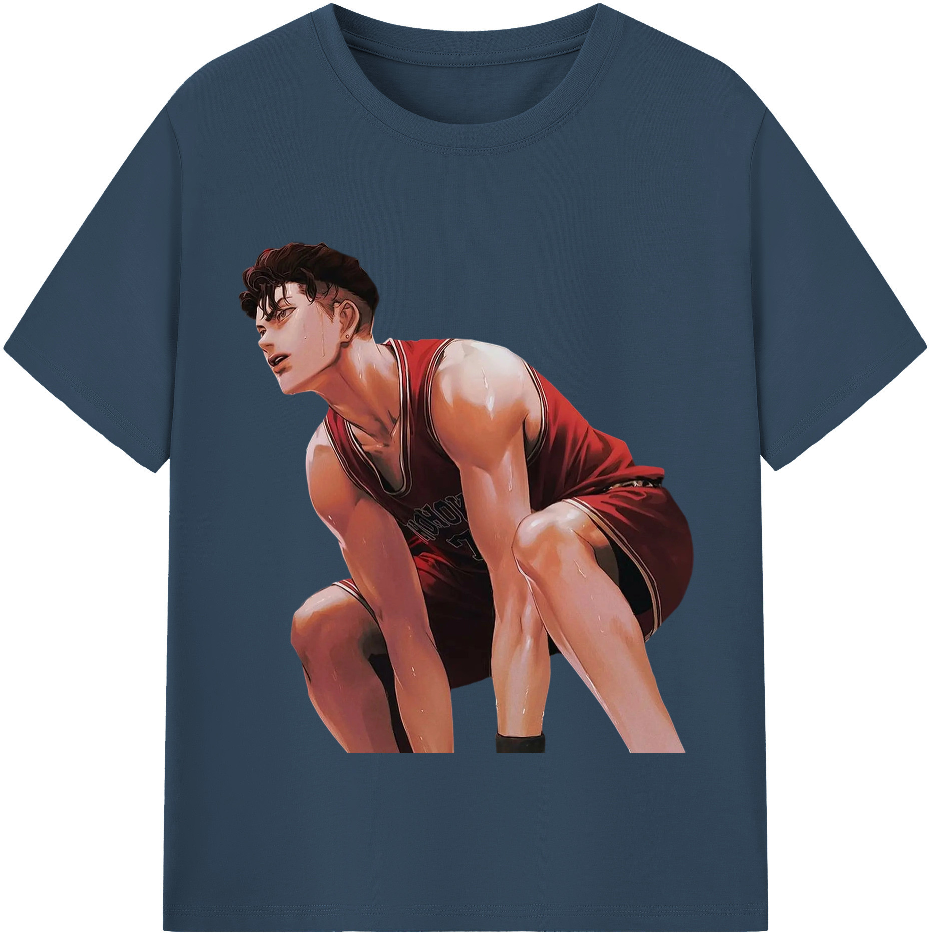 SLAM DUNK／スラムダンク 綿100％半袖Tシャツ（フロントプリント）