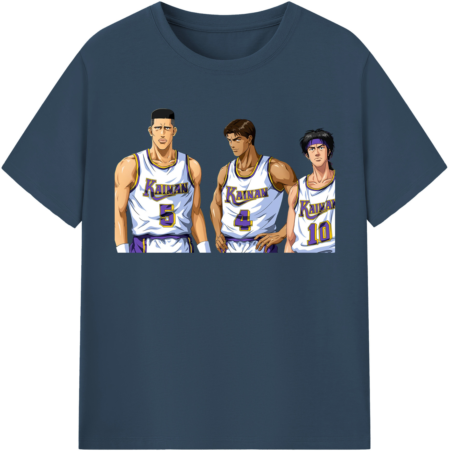 SLAM DUNK／スラムダンク 綿100％半袖Tシャツ（フロントプリント）