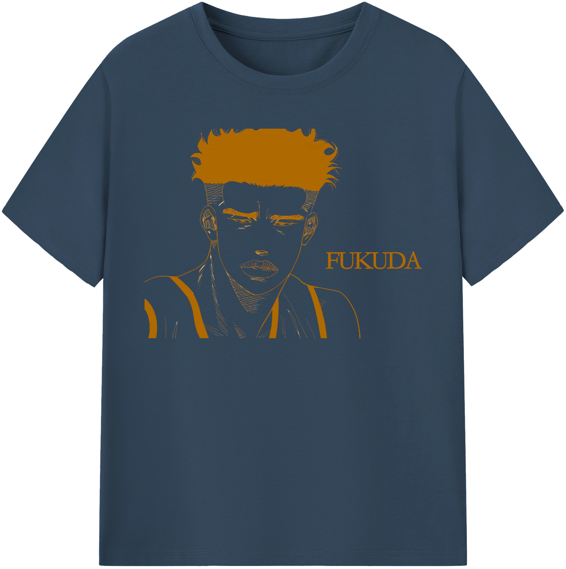SLAM DUNK／スラムダンク 綿100％半袖Tシャツ（フロントプリント）