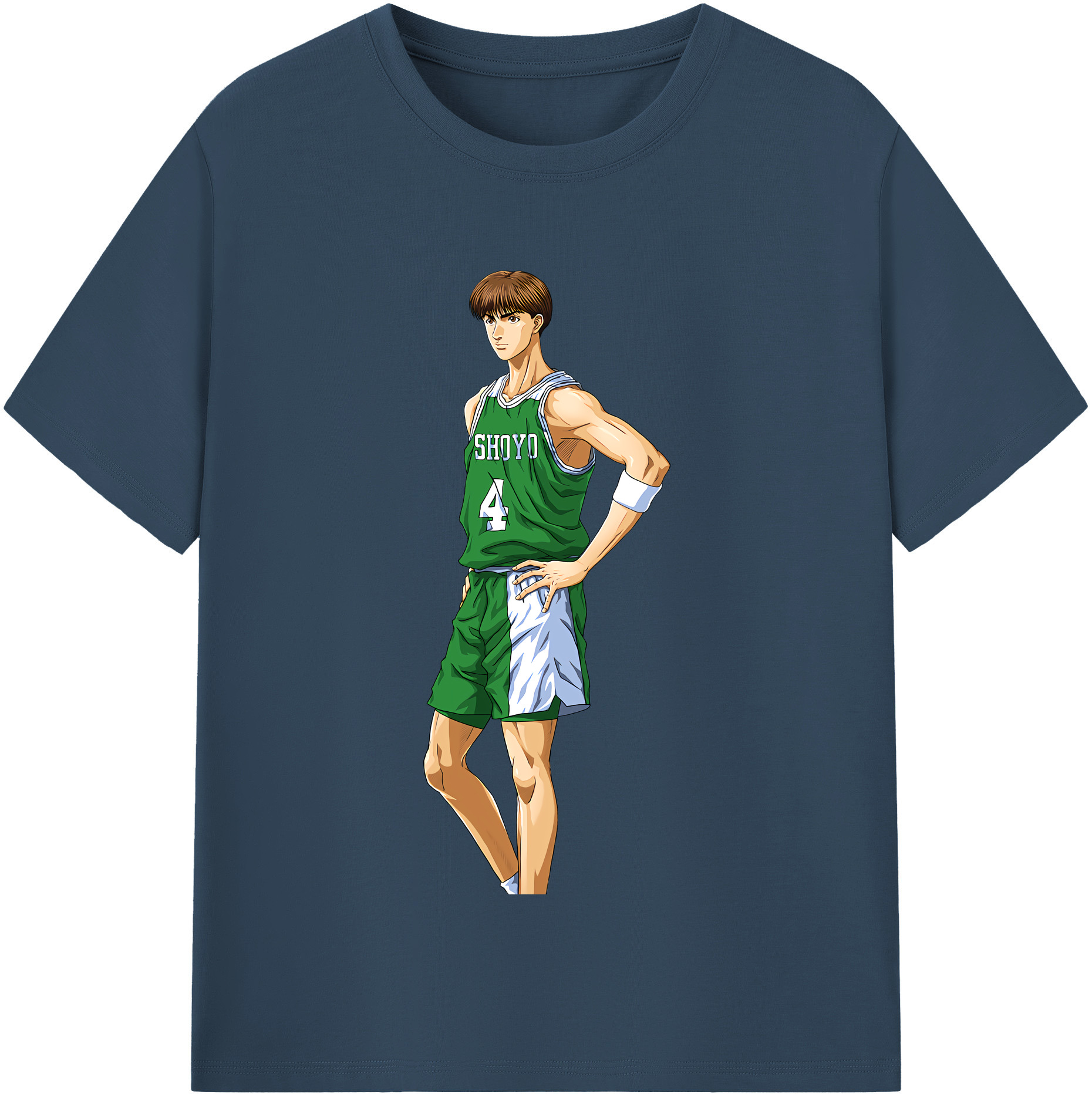 SLAM DUNK／スラムダンク 綿100％半袖Tシャツ（フロントプリント）