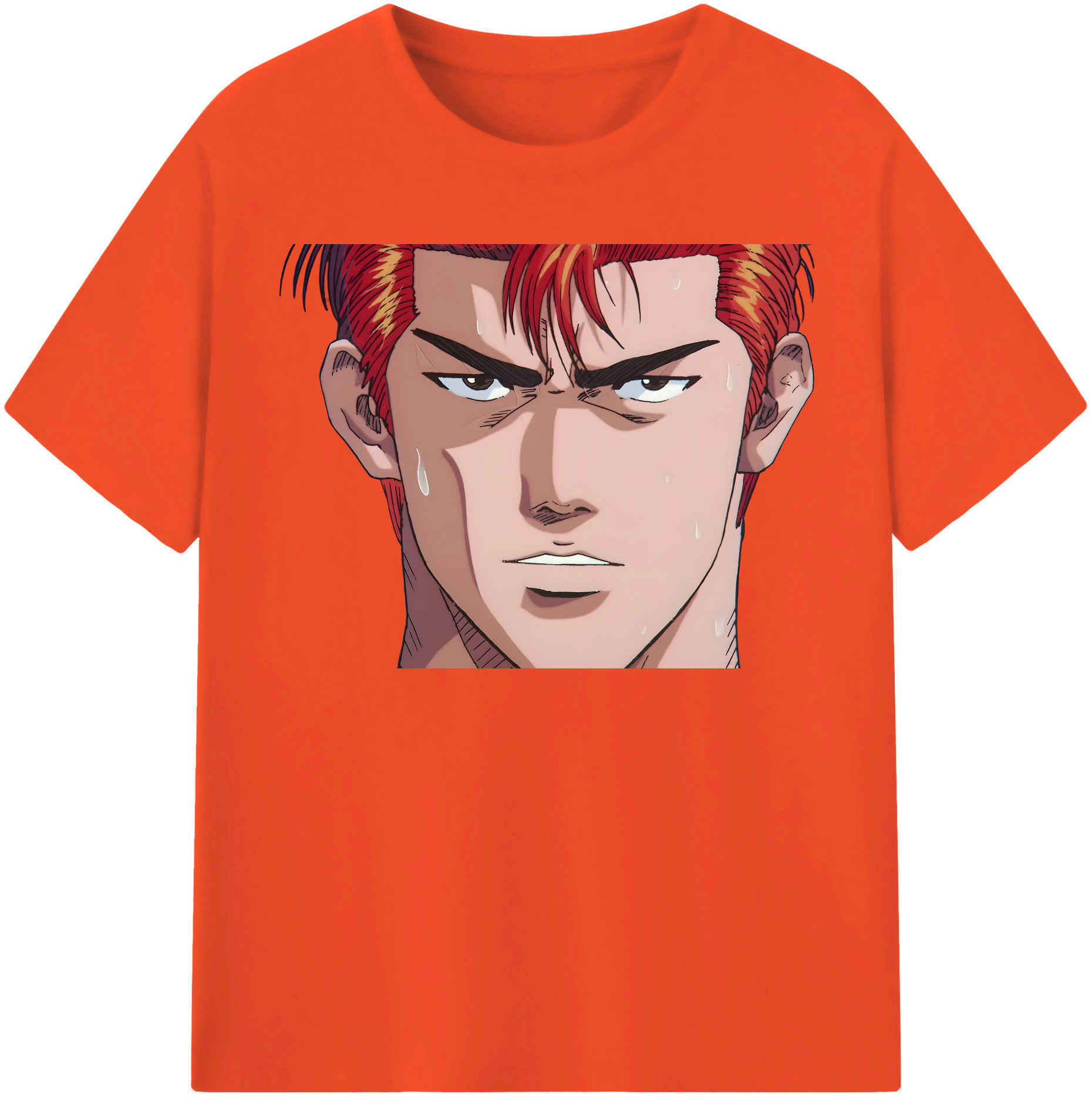 SLAM DUNK／スラムダンク 綿100％半袖Tシャツ（フロントプリント）