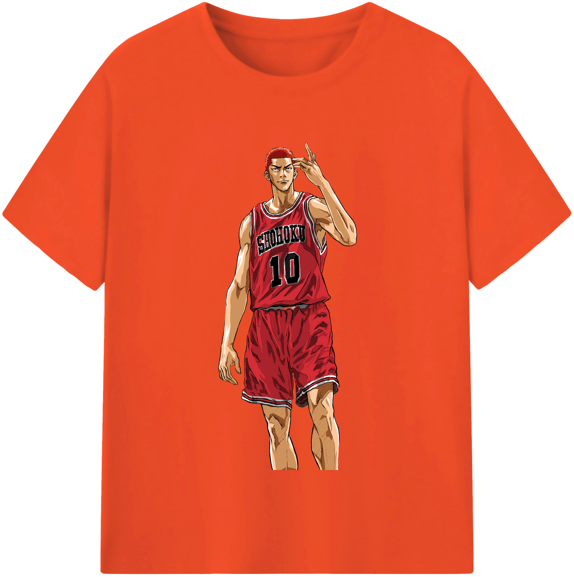 SLAM DUNK／スラムダンク 綿100％半袖Tシャツ（フロントプリント）