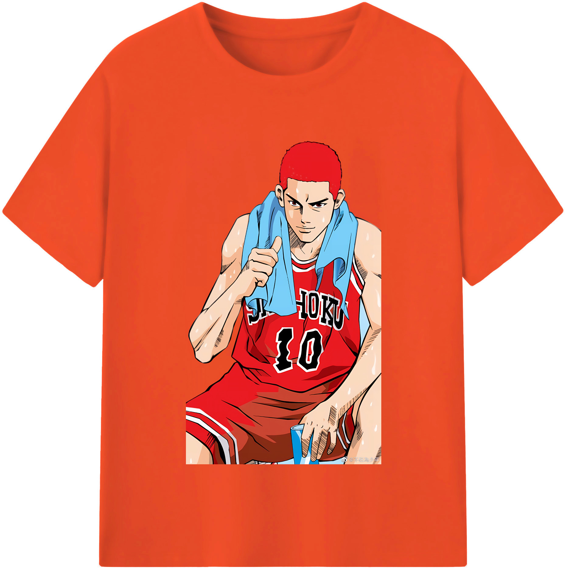 SLAM DUNK／スラムダンク 綿100％半袖Tシャツ（フロントプリント）