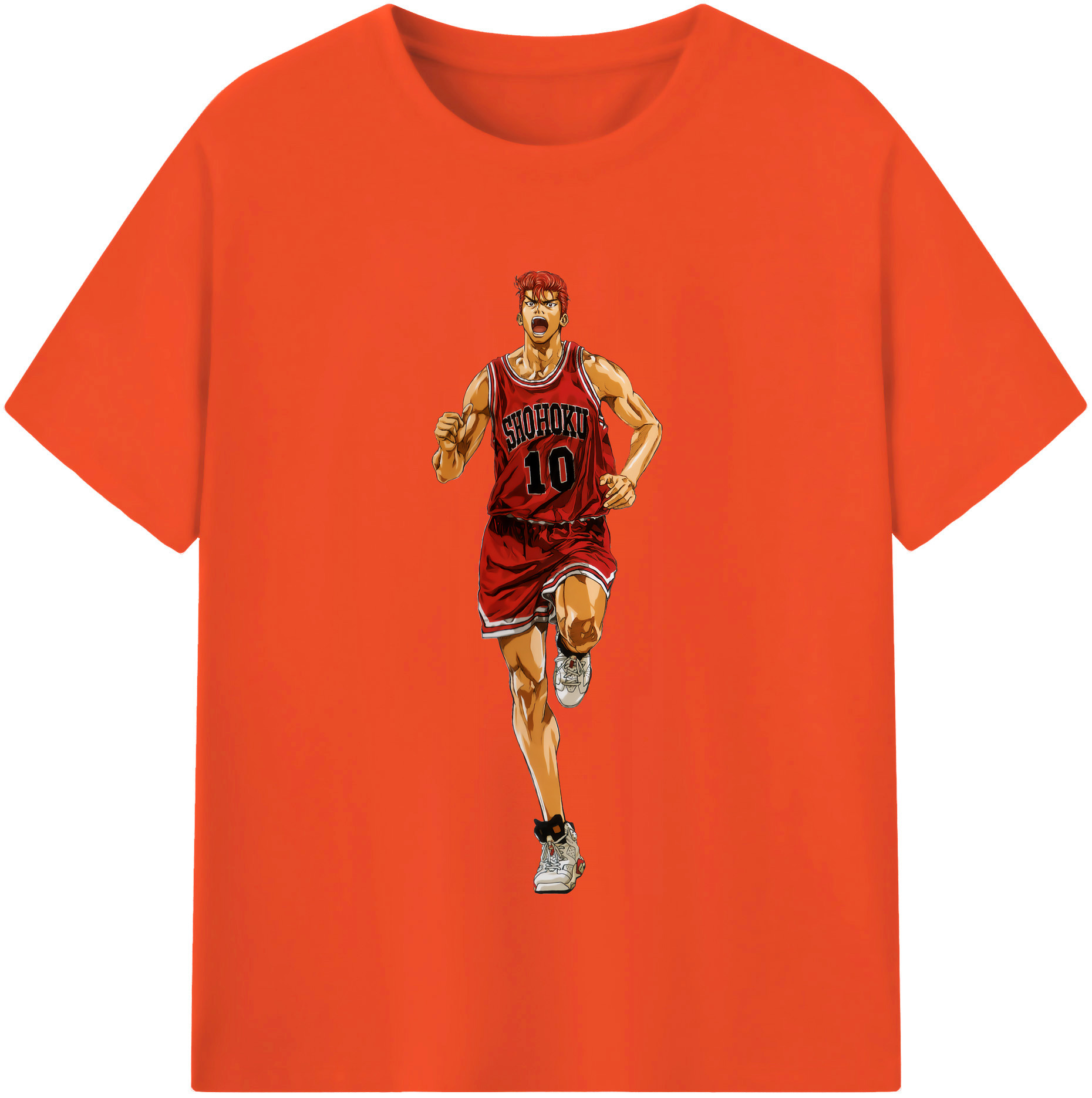 SLAM DUNK／スラムダンク 綿100％半袖Tシャツ（フロントプリント）