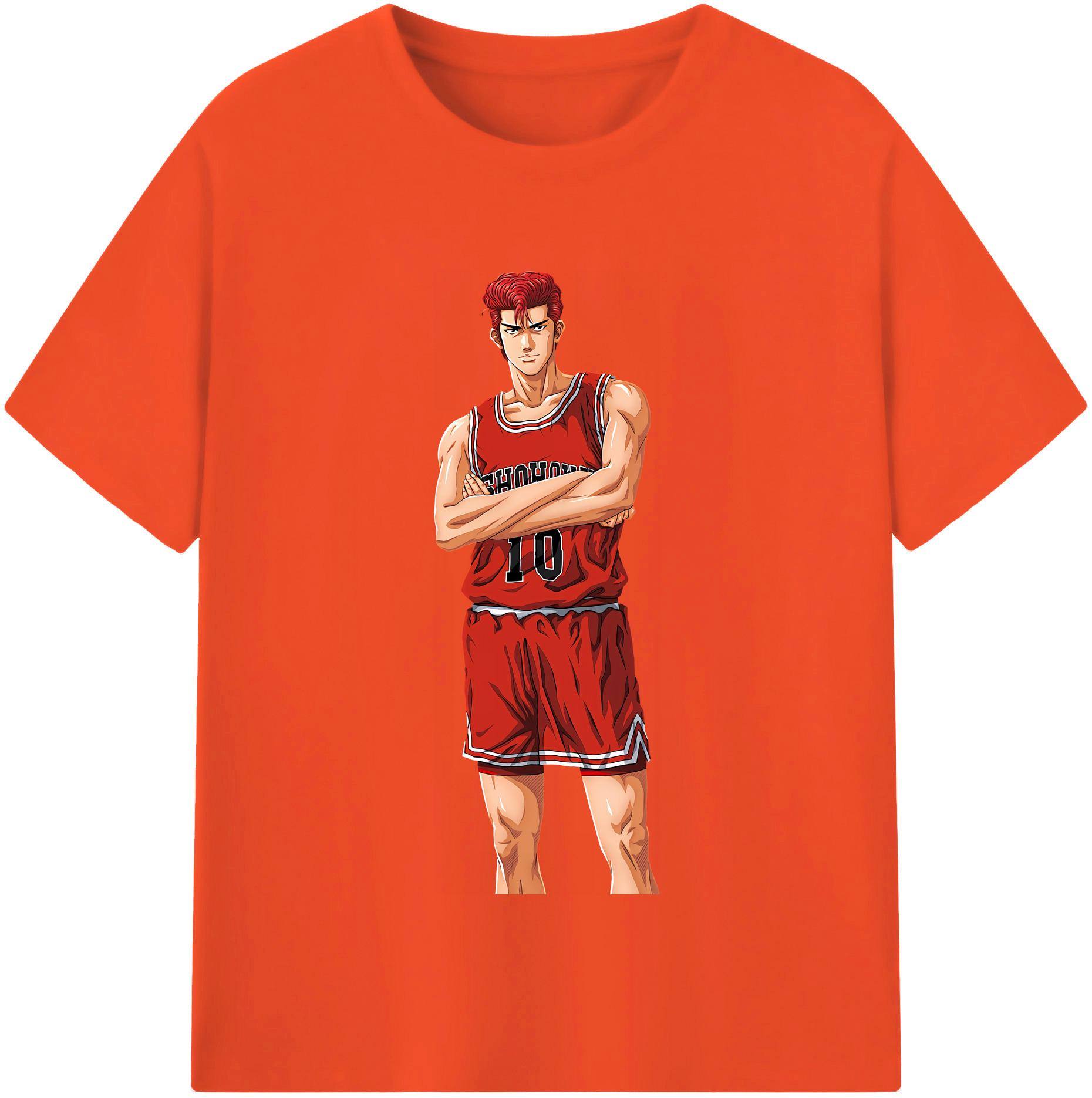 SLAM DUNK／スラムダンク 綿100％半袖Tシャツ（フロントプリント）
