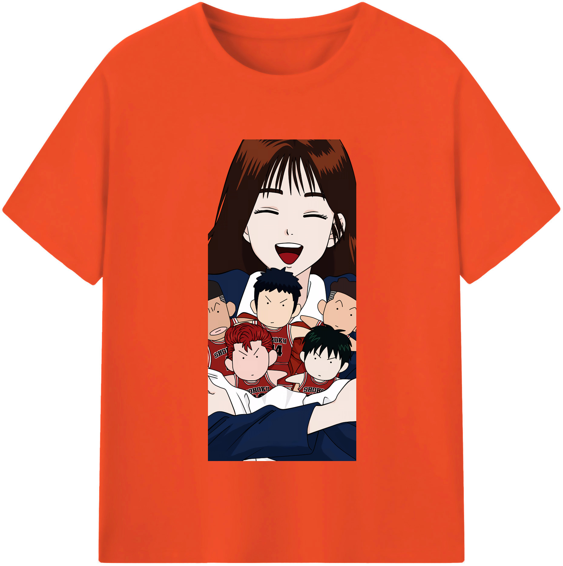 SLAM DUNK／スラムダンク 綿100％半袖Tシャツ（フロントプリント）