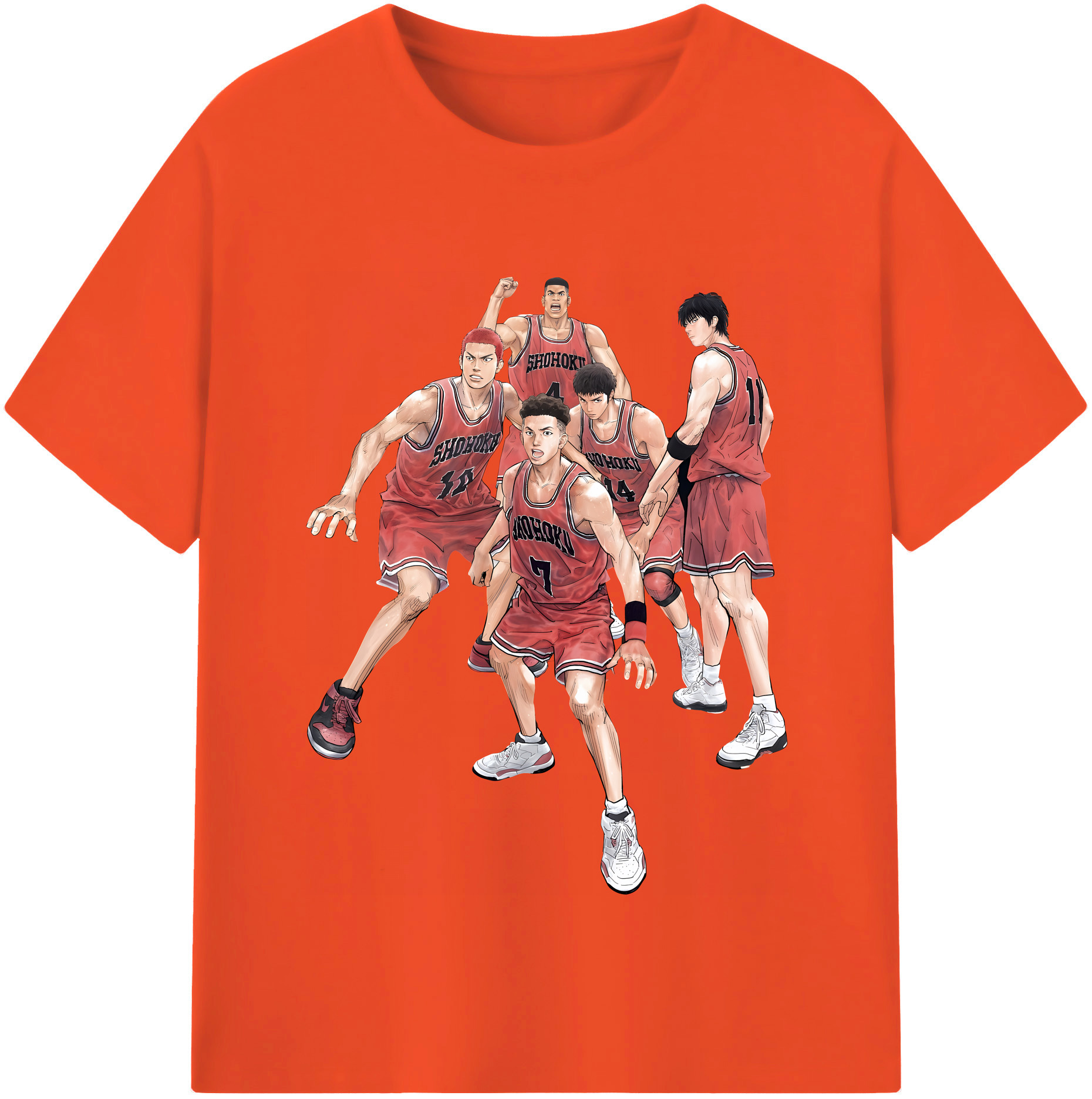 （画像用） SLAM DUNK／スラムダンク 綿100％半袖Tシャツ（フロントプリント）