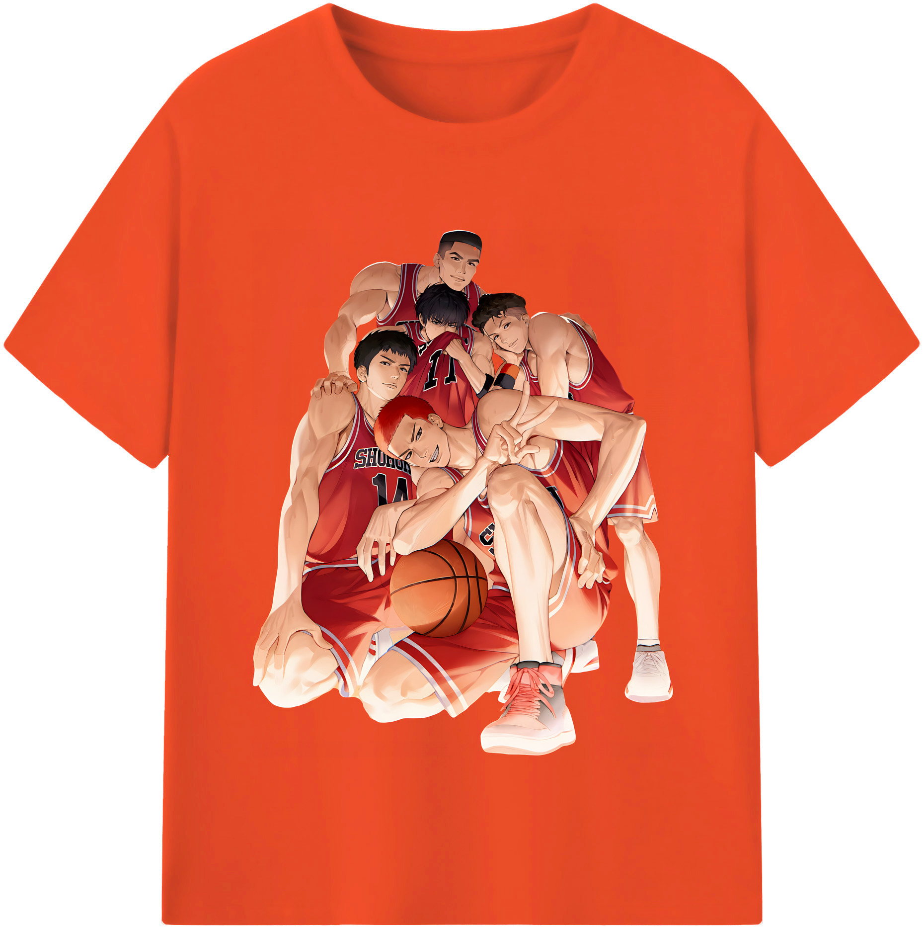 （画像用） SLAM DUNK／スラムダンク 綿100％半袖Tシャツ（フロントプリント）