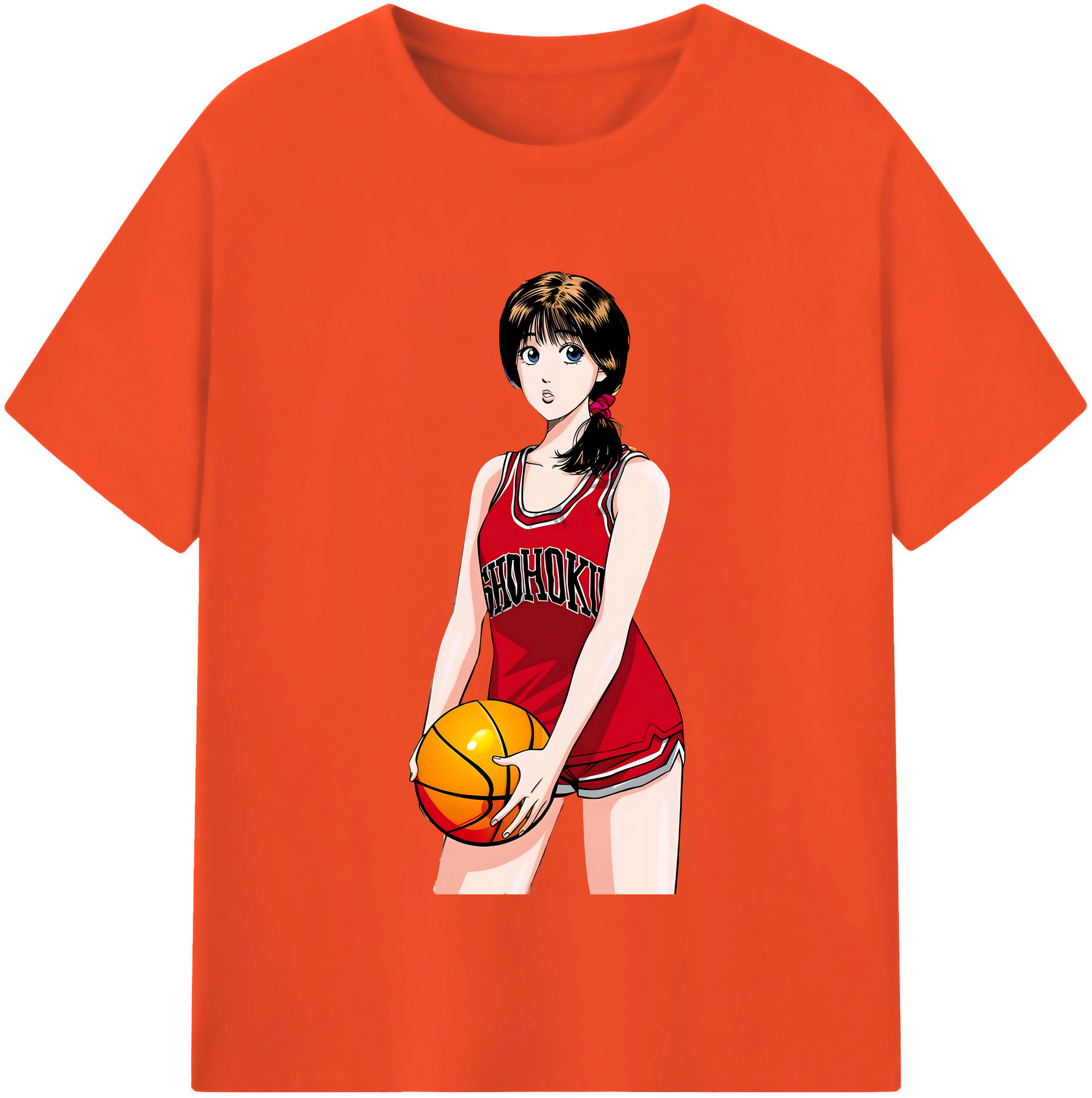 SLAM DUNK／スラムダンク 綿100％半袖Tシャツ（フロントプリント）