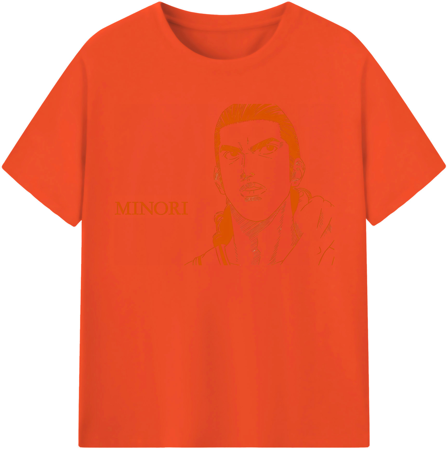 SLAM DUNK／スラムダンク 綿100％半袖Tシャツ（フロントプリント）