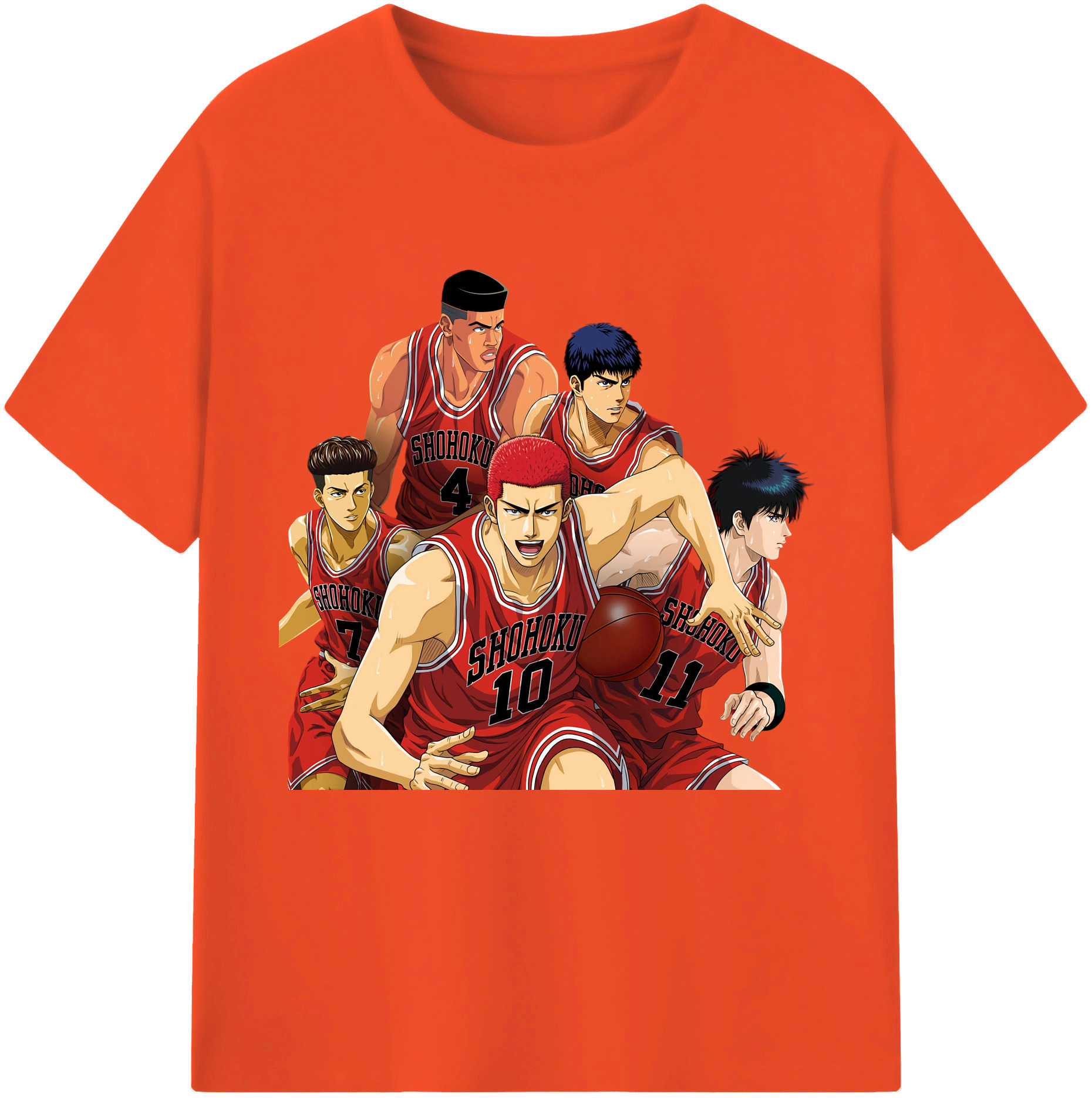（画像用） SLAM DUNK／スラムダンク 綿100％半袖Tシャツ（フロントプリント）
