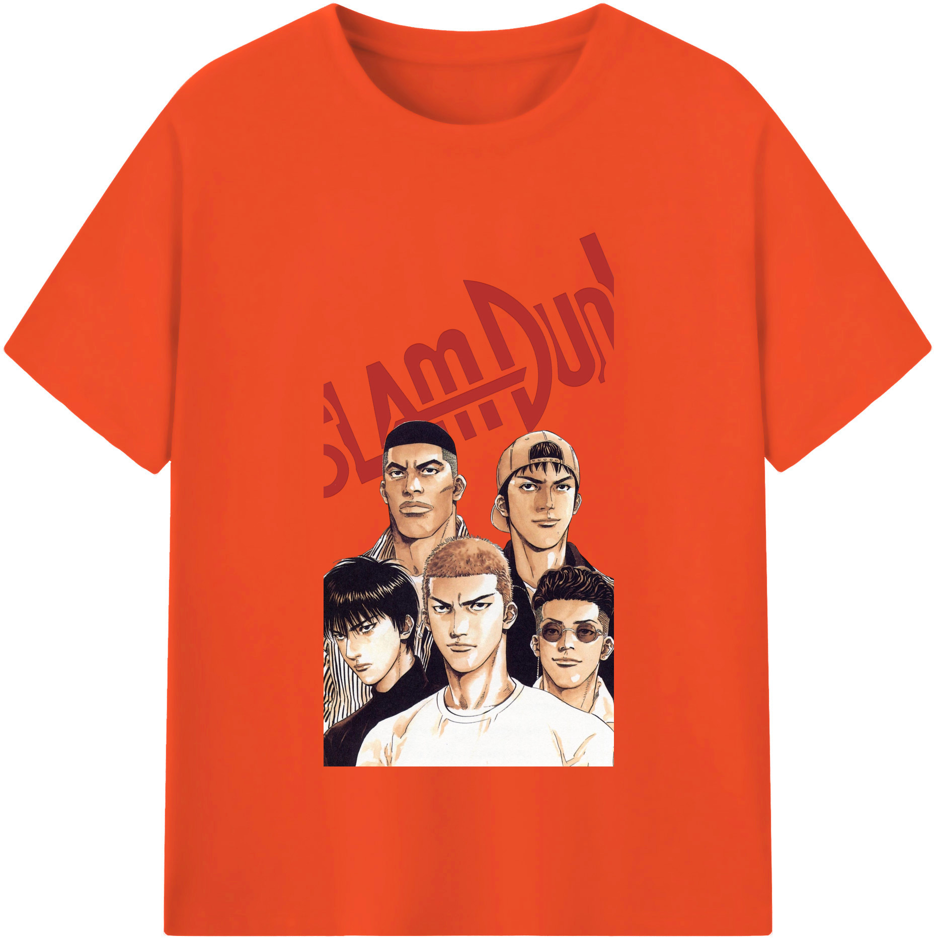 SLAM DUNK／スラムダンク 綿100％半袖Tシャツ（フロントプリント）