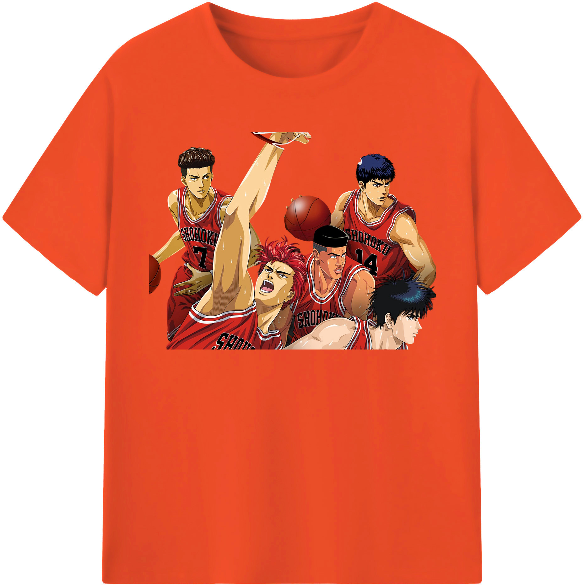 （画像用） SLAM DUNK／スラムダンク 綿100％半袖Tシャツ（フロントプリント）