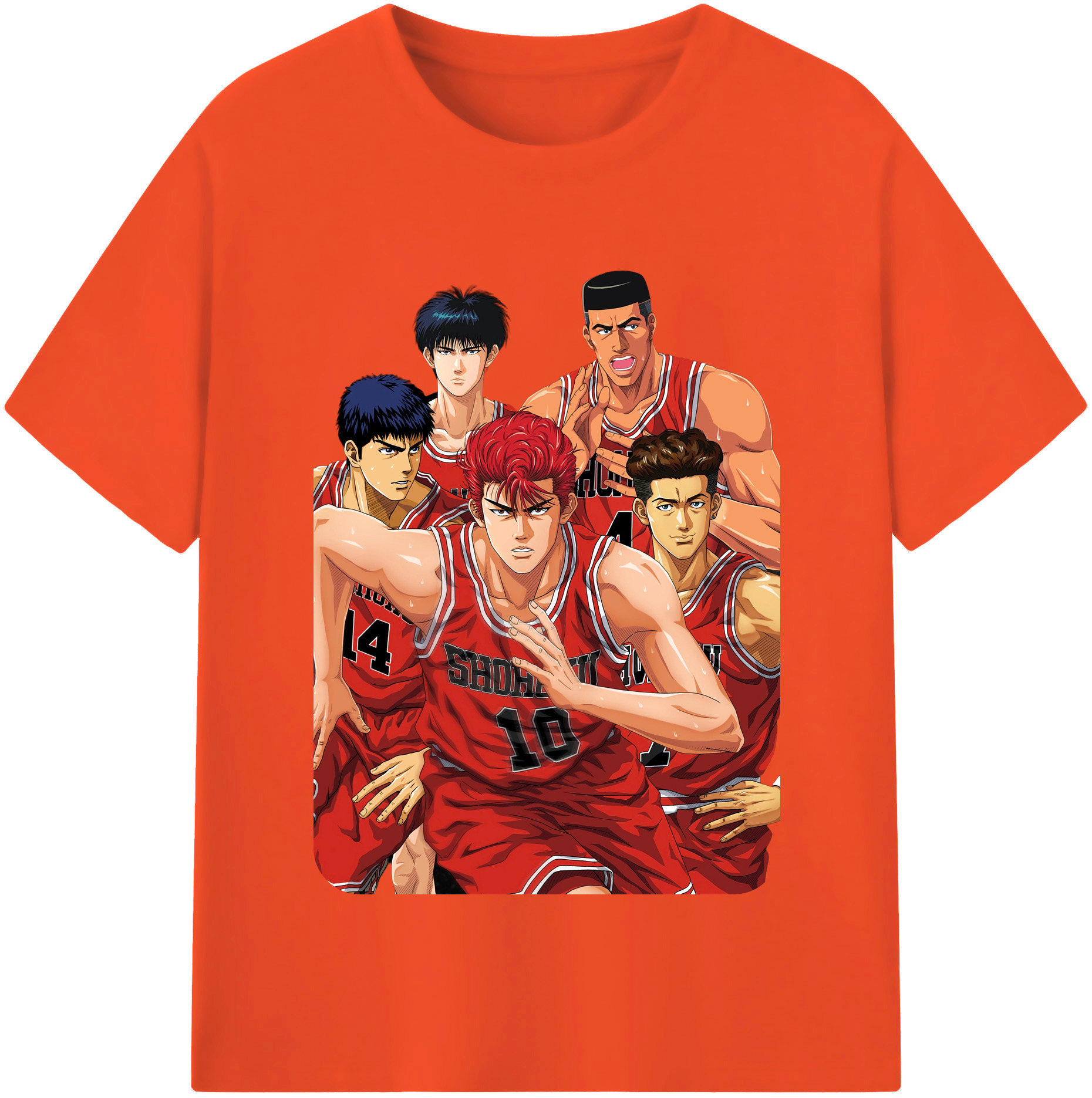 SLAM DUNK／スラムダンク 綿100％半袖Tシャツ（フロントプリント）
