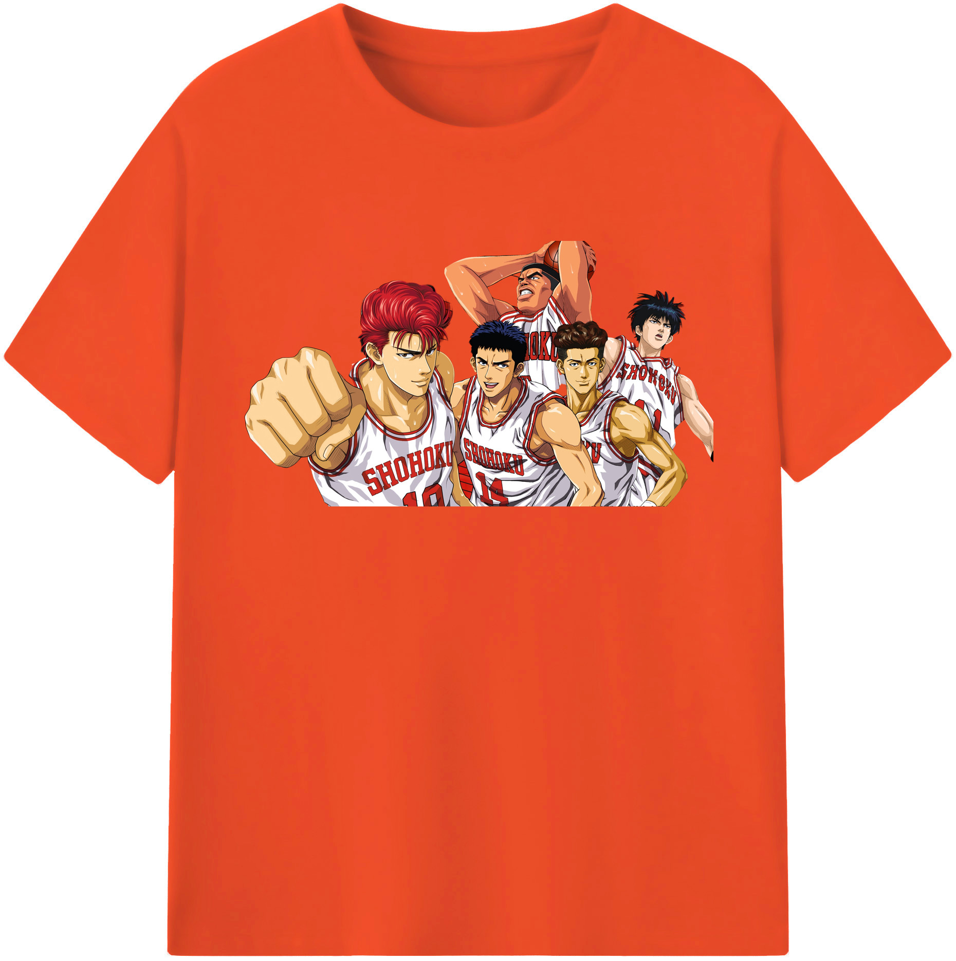（画像用） SLAM DUNK／スラムダンク 綿100％半袖Tシャツ（フロントプリント）