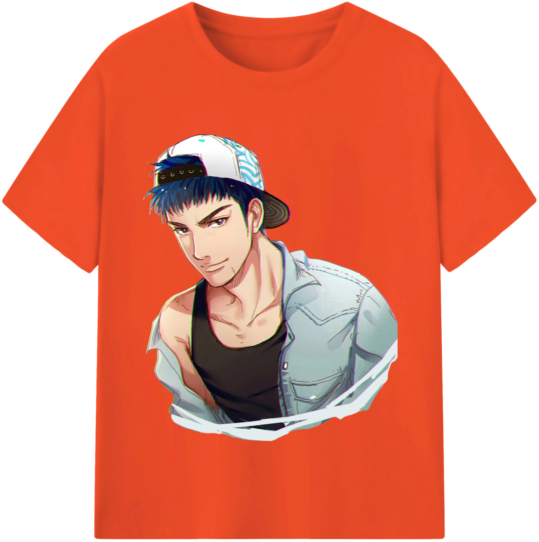 SLAM DUNK／スラムダンク 綿100％半袖Tシャツ（フロントプリント）
