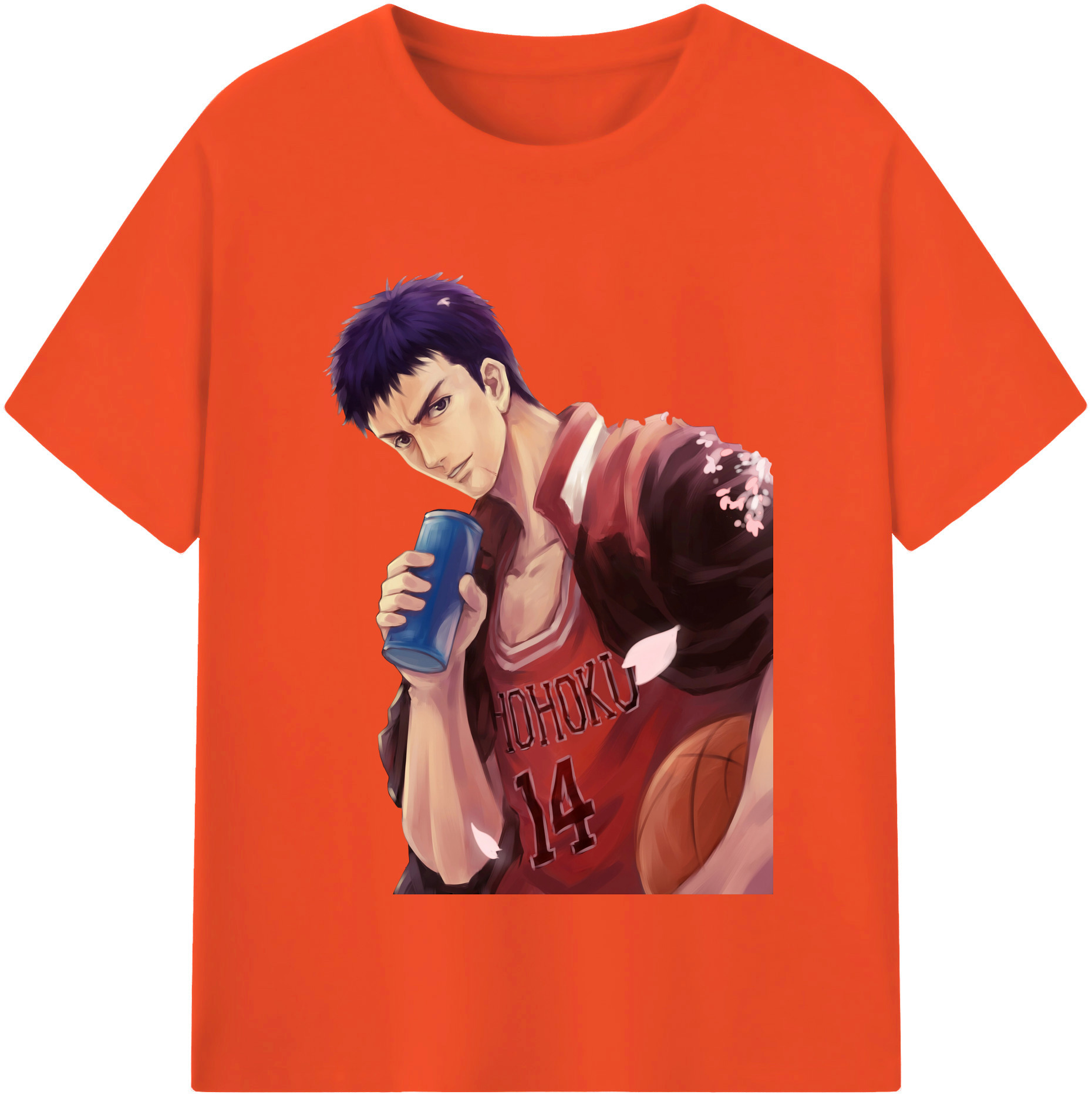 SLAM DUNK／スラムダンク 綿100％半袖Tシャツ（フロントプリント）