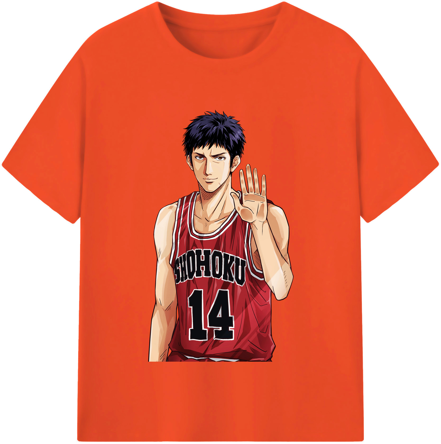 SLAM DUNK／スラムダンク 綿100％半袖Tシャツ（フロントプリント）