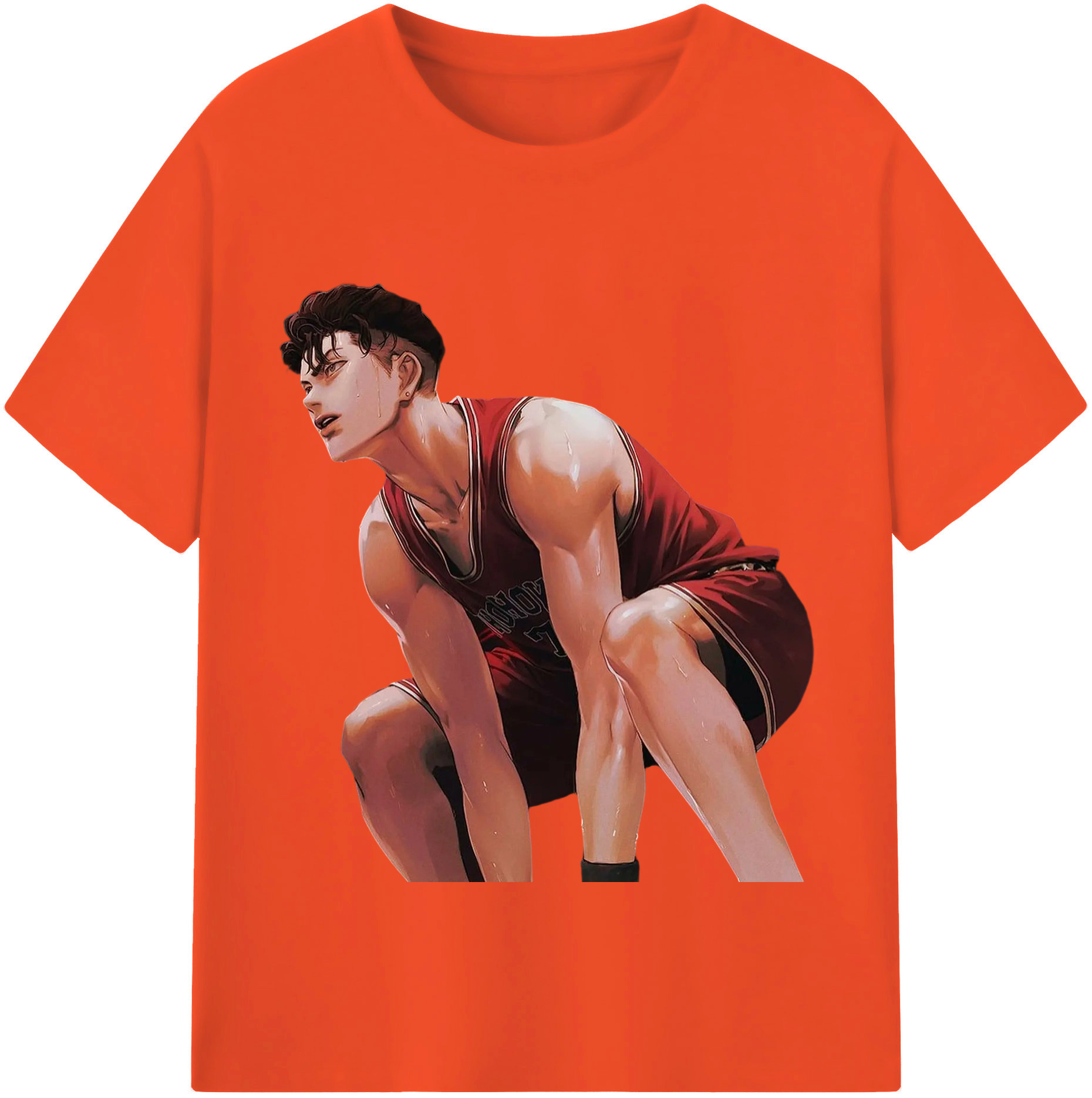 SLAM DUNK／スラムダンク 綿100％半袖Tシャツ（フロントプリント）