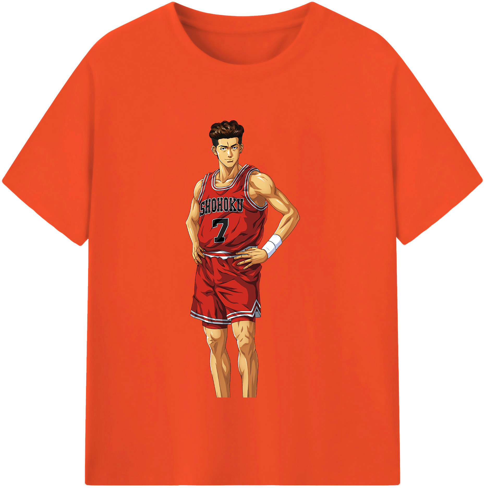 SLAM DUNK／スラムダンク 綿100％半袖Tシャツ（フロントプリント）
