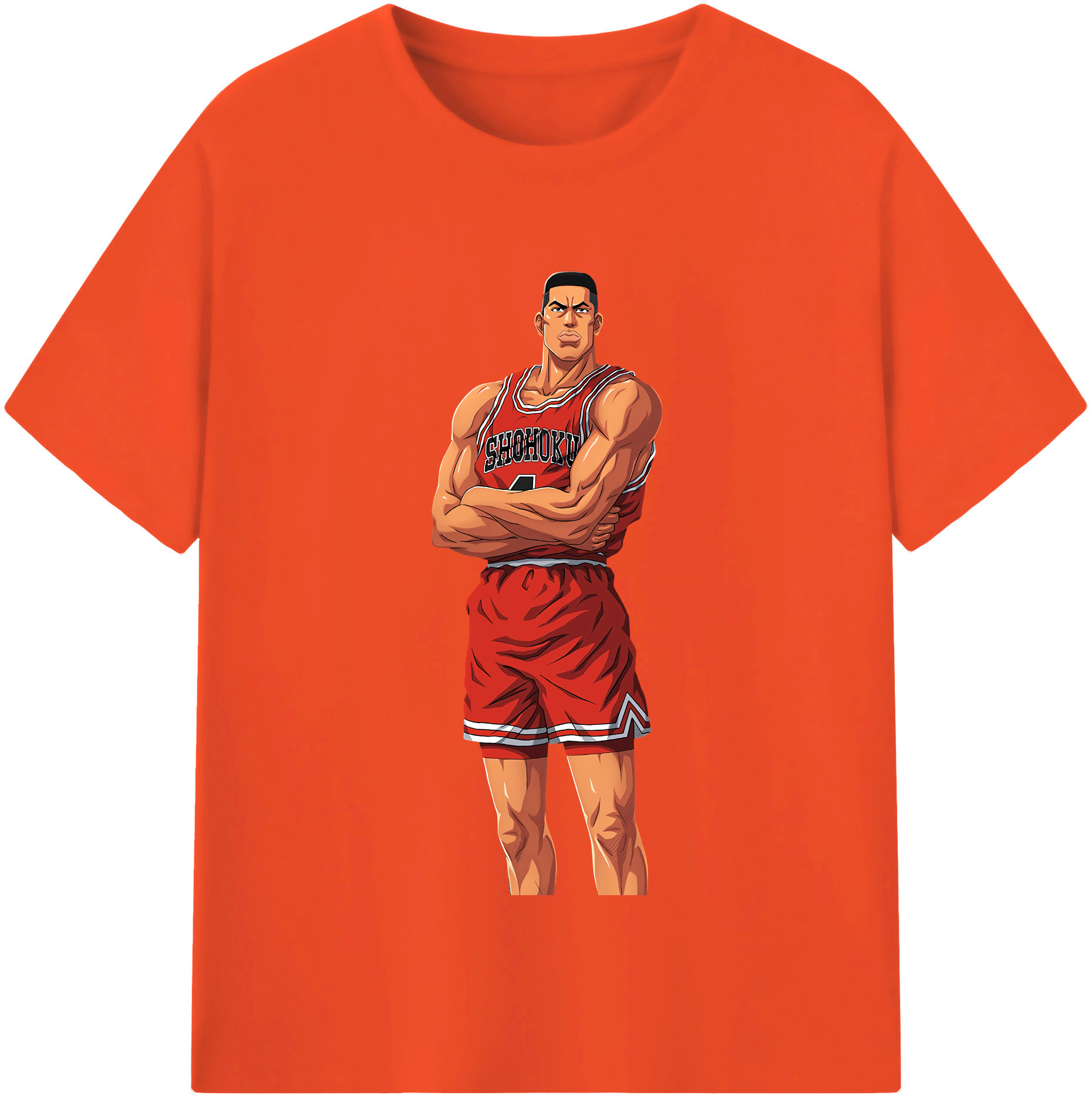SLAM DUNK／スラムダンク 綿100％半袖Tシャツ（フロントプリント）