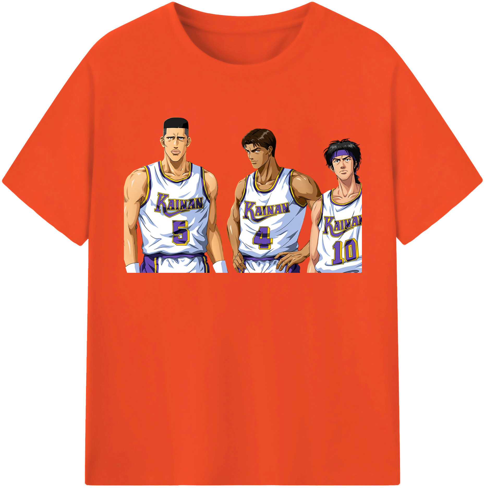 SLAM DUNK／スラムダンク 綿100％半袖Tシャツ（フロントプリント）