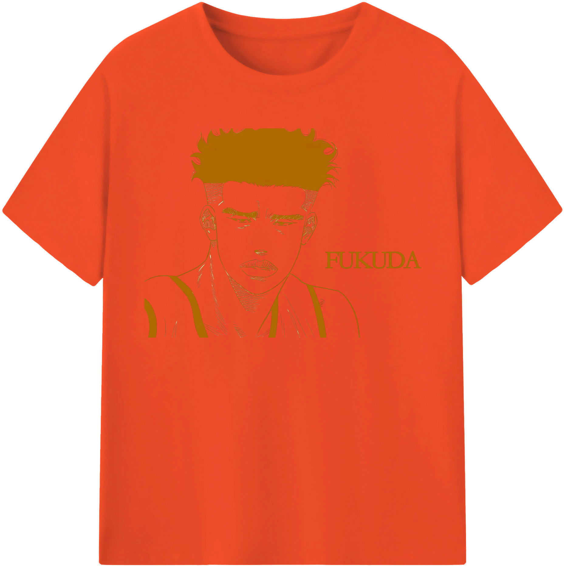 SLAM DUNK／スラムダンク 綿100％半袖Tシャツ（フロントプリント）