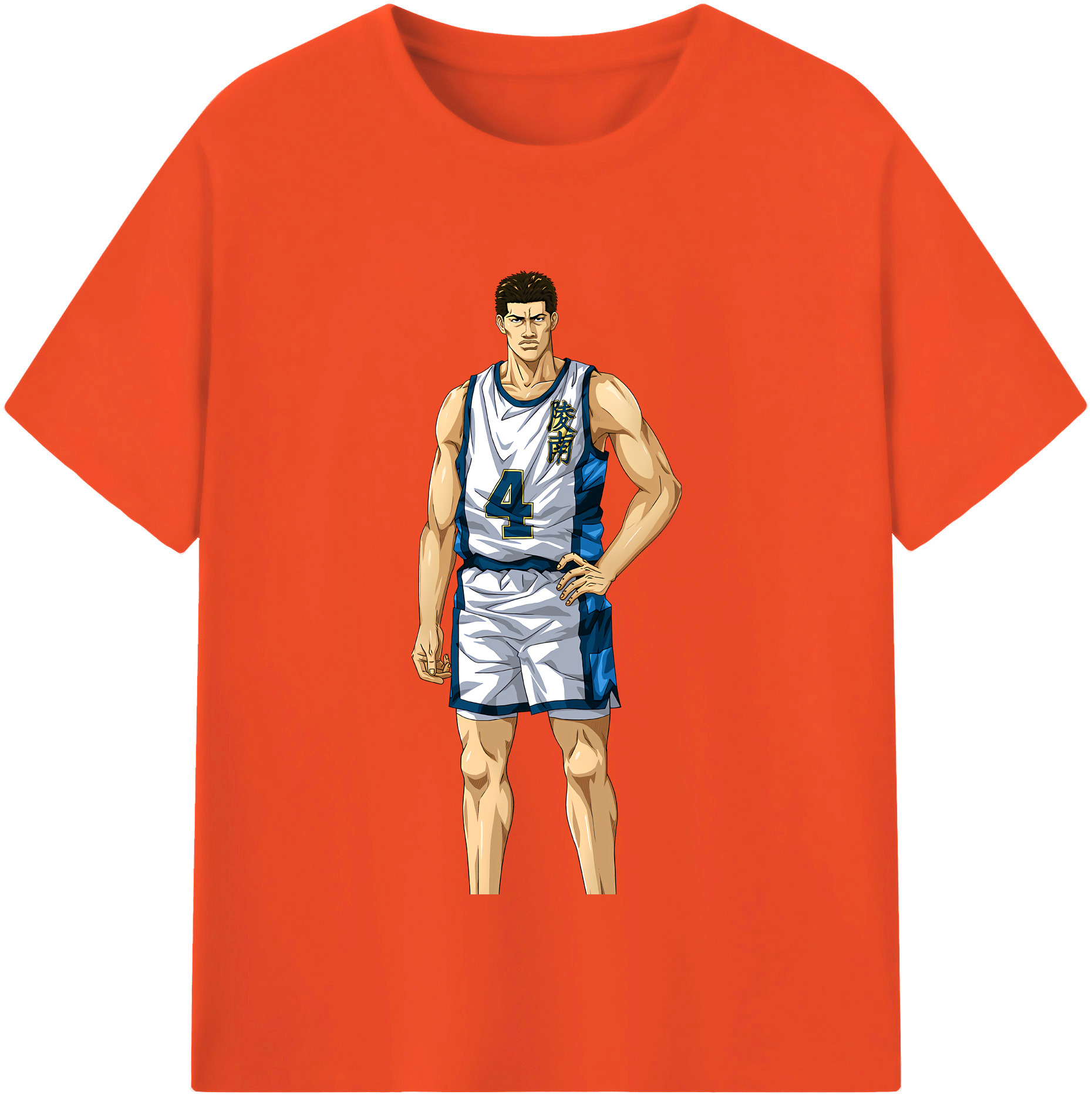 SLAM DUNK／スラムダンク 綿100％半袖Tシャツ（フロントプリント）